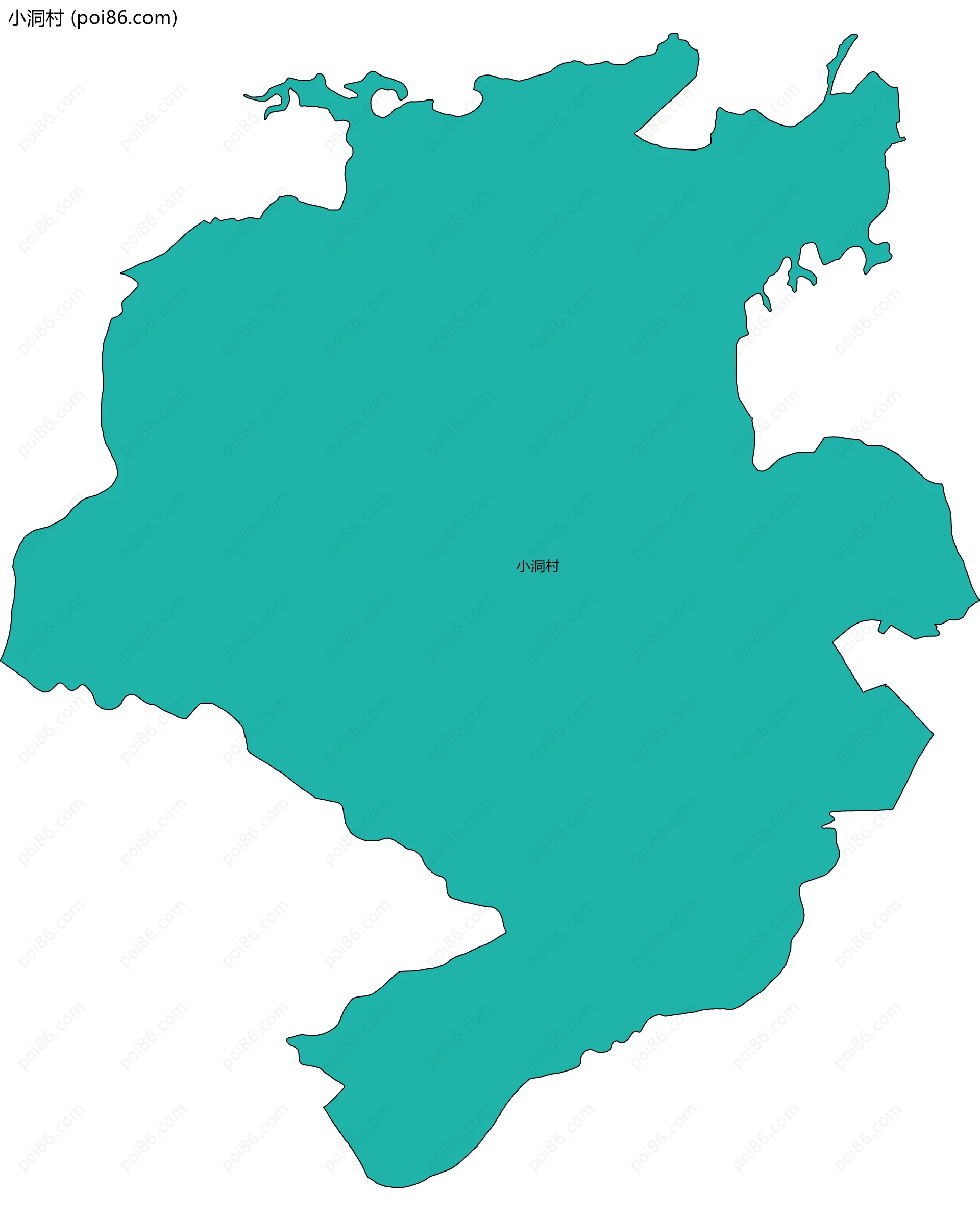 小洞村边界地图