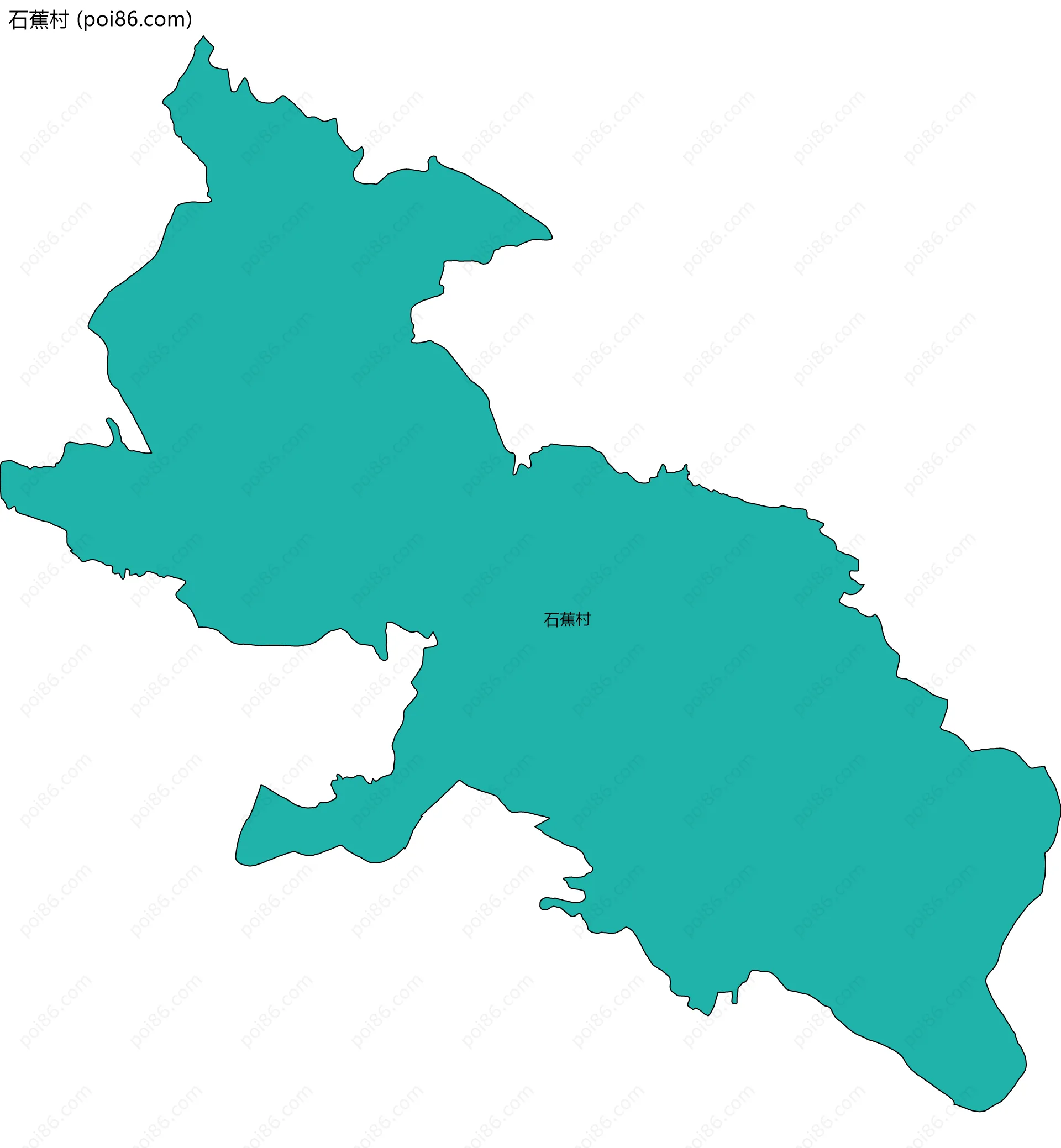 石蕉村边界地图