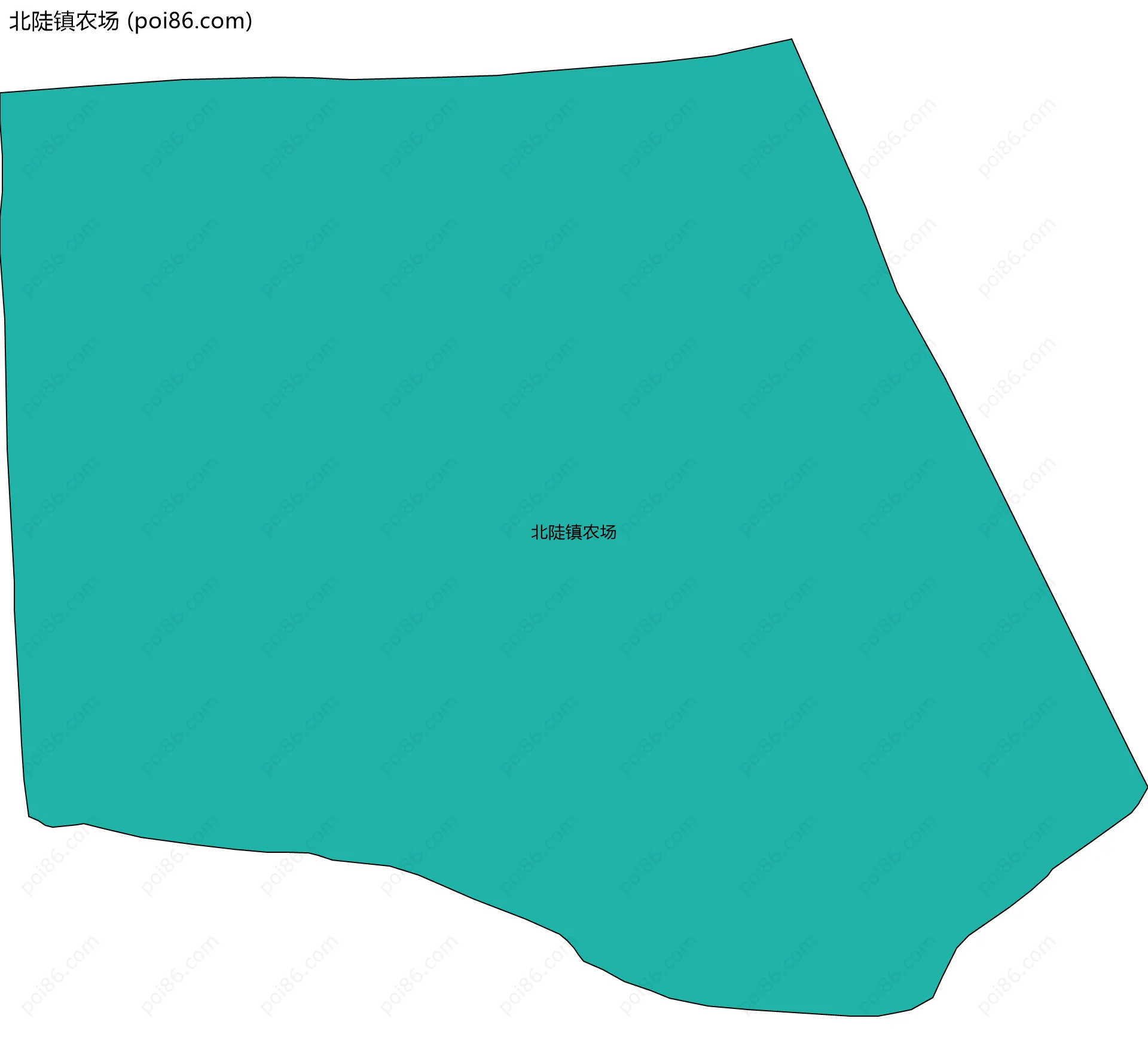 北陡镇农场边界地图