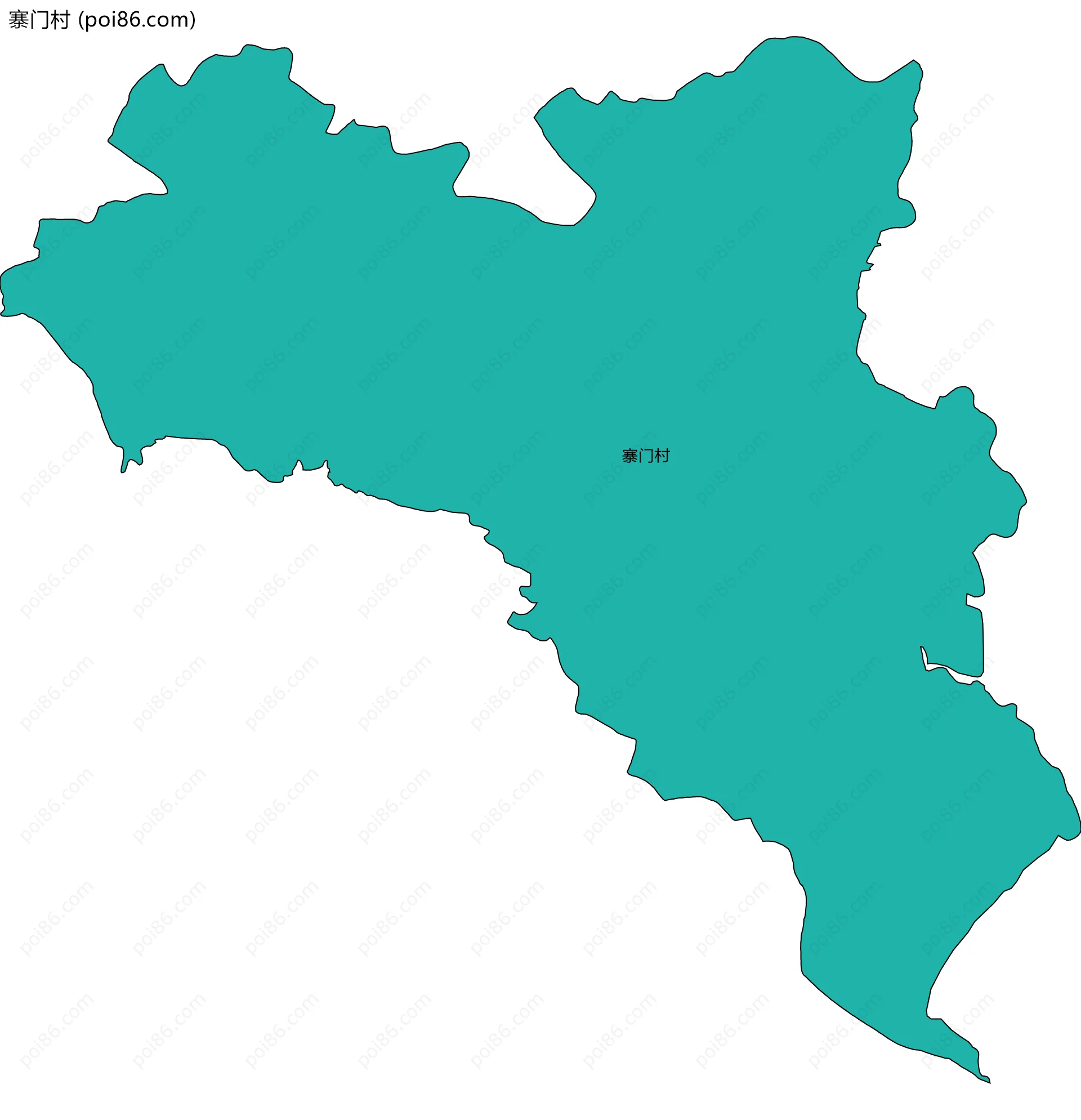 寨门村边界地图