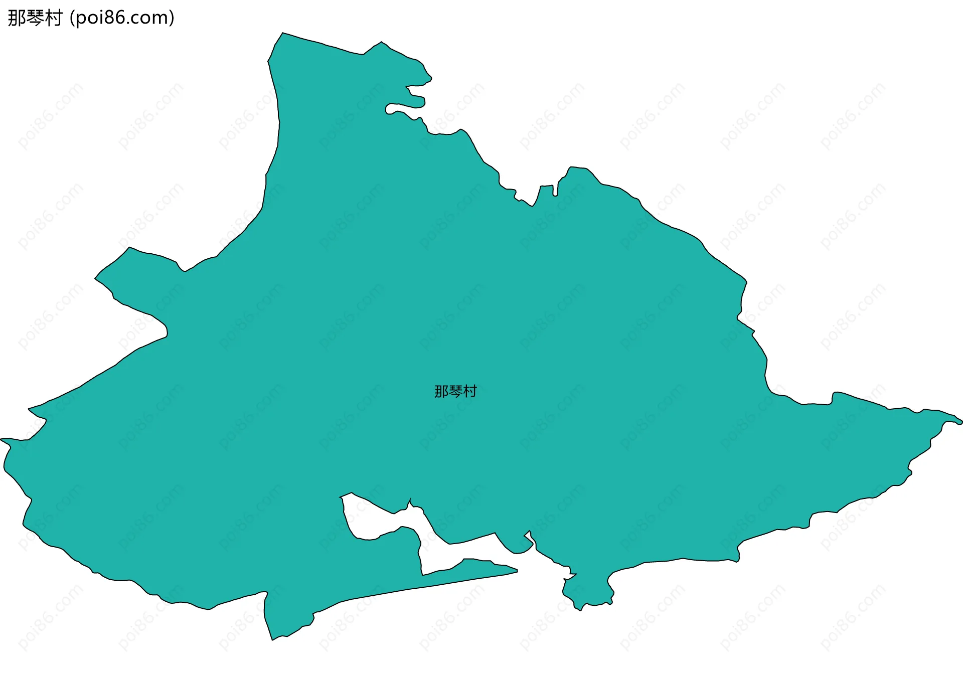 那琴村边界地图