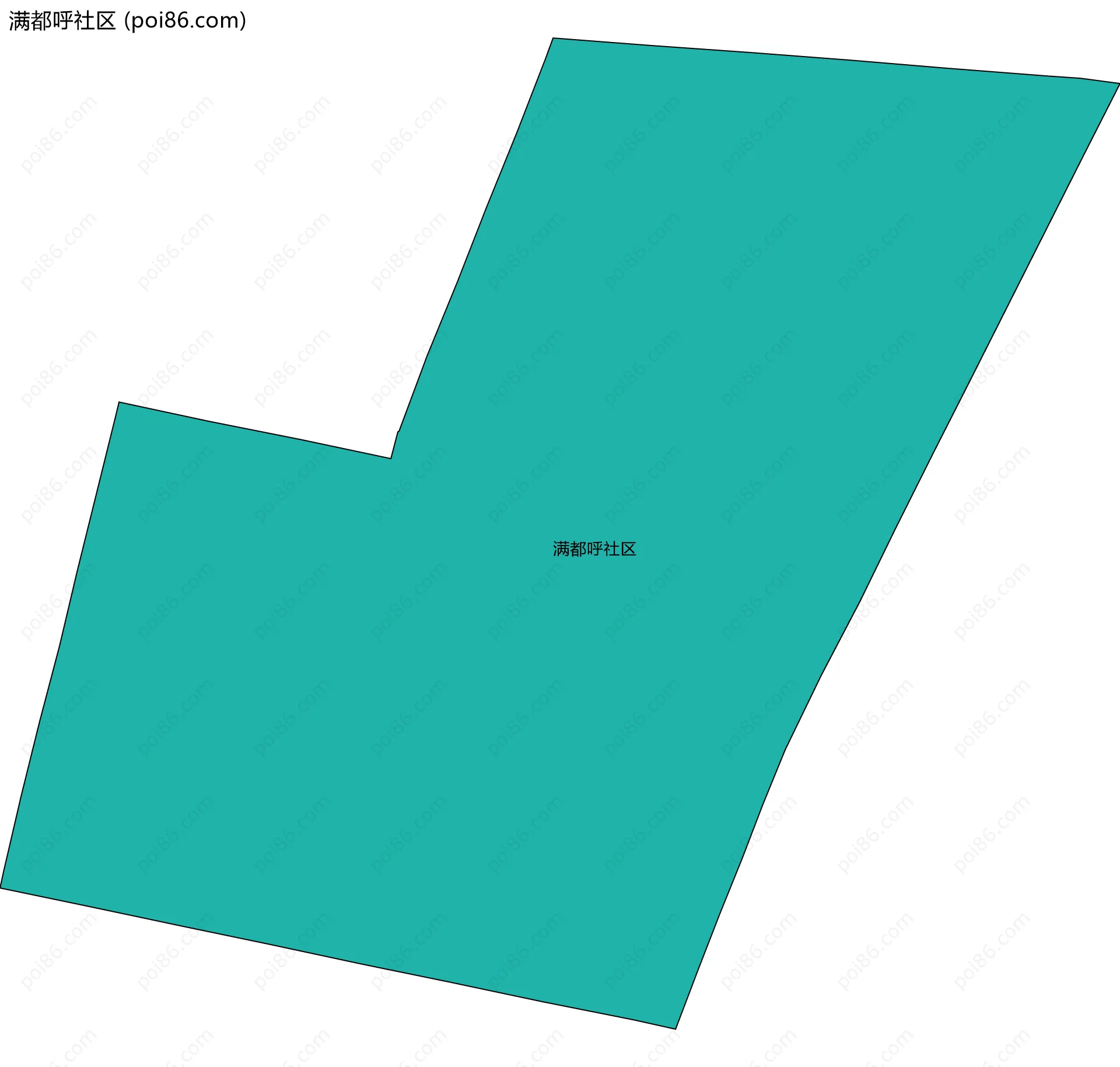 满都呼社区边界地图