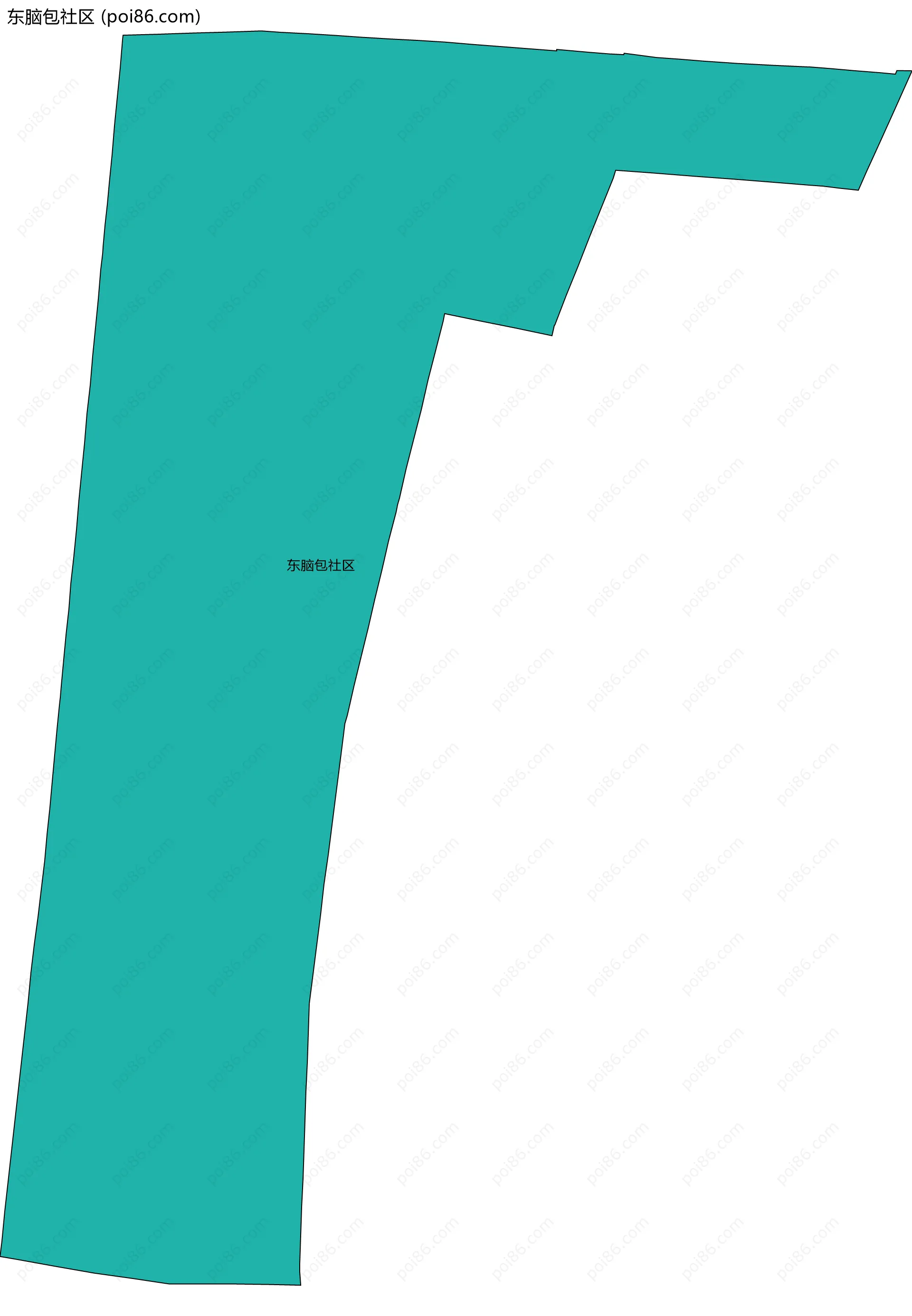 东脑包社区边界地图