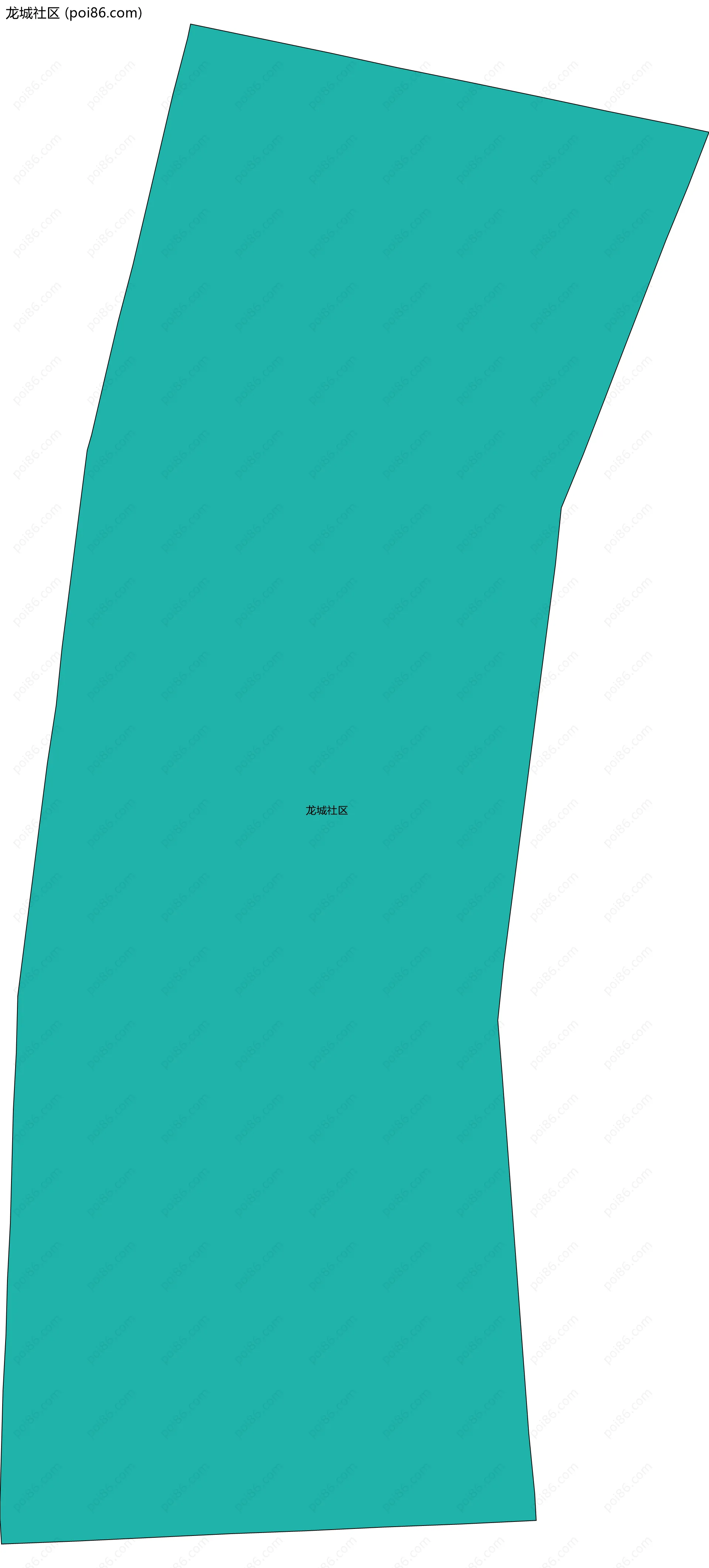 龙城社区边界地图