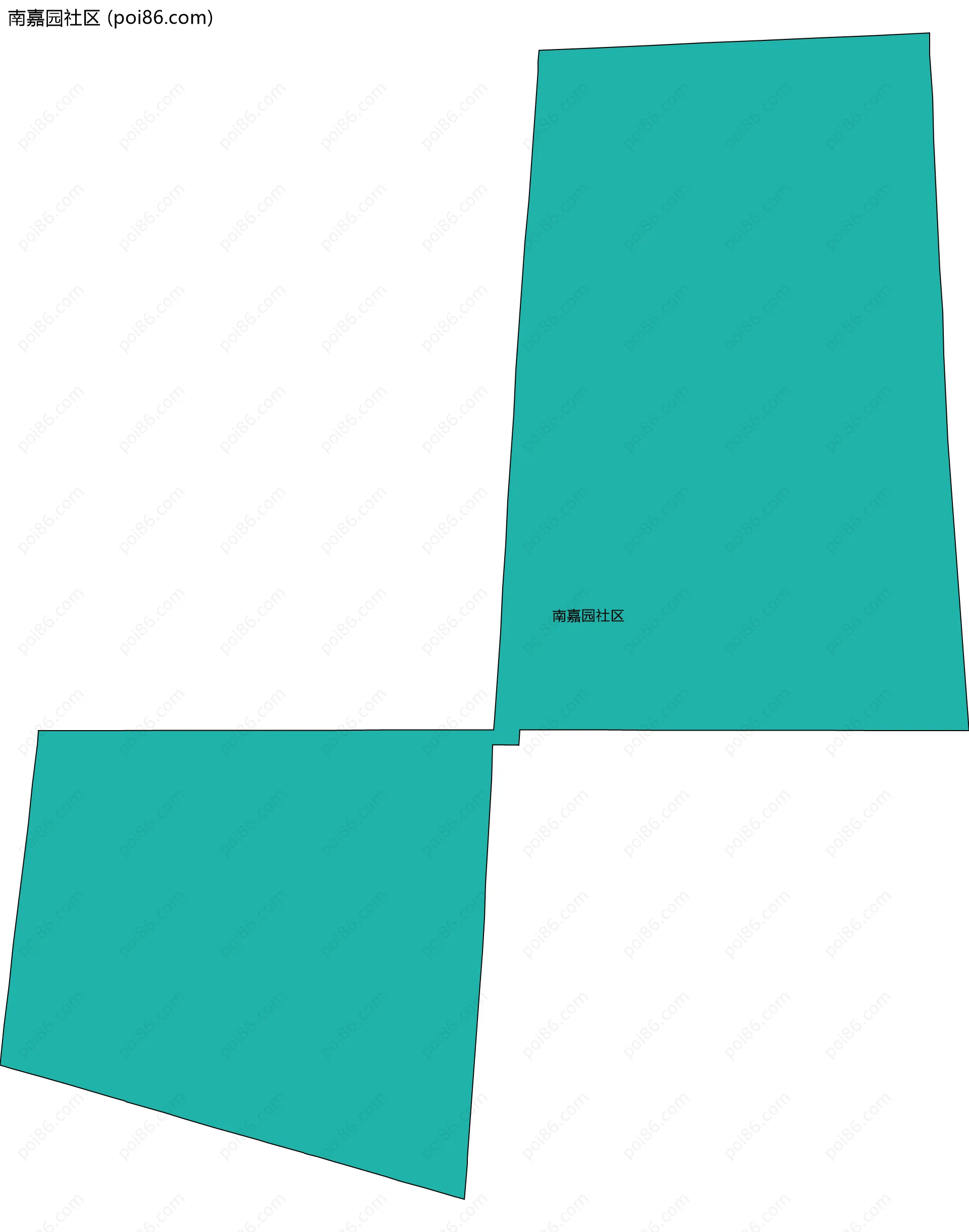 南嘉园社区边界地图