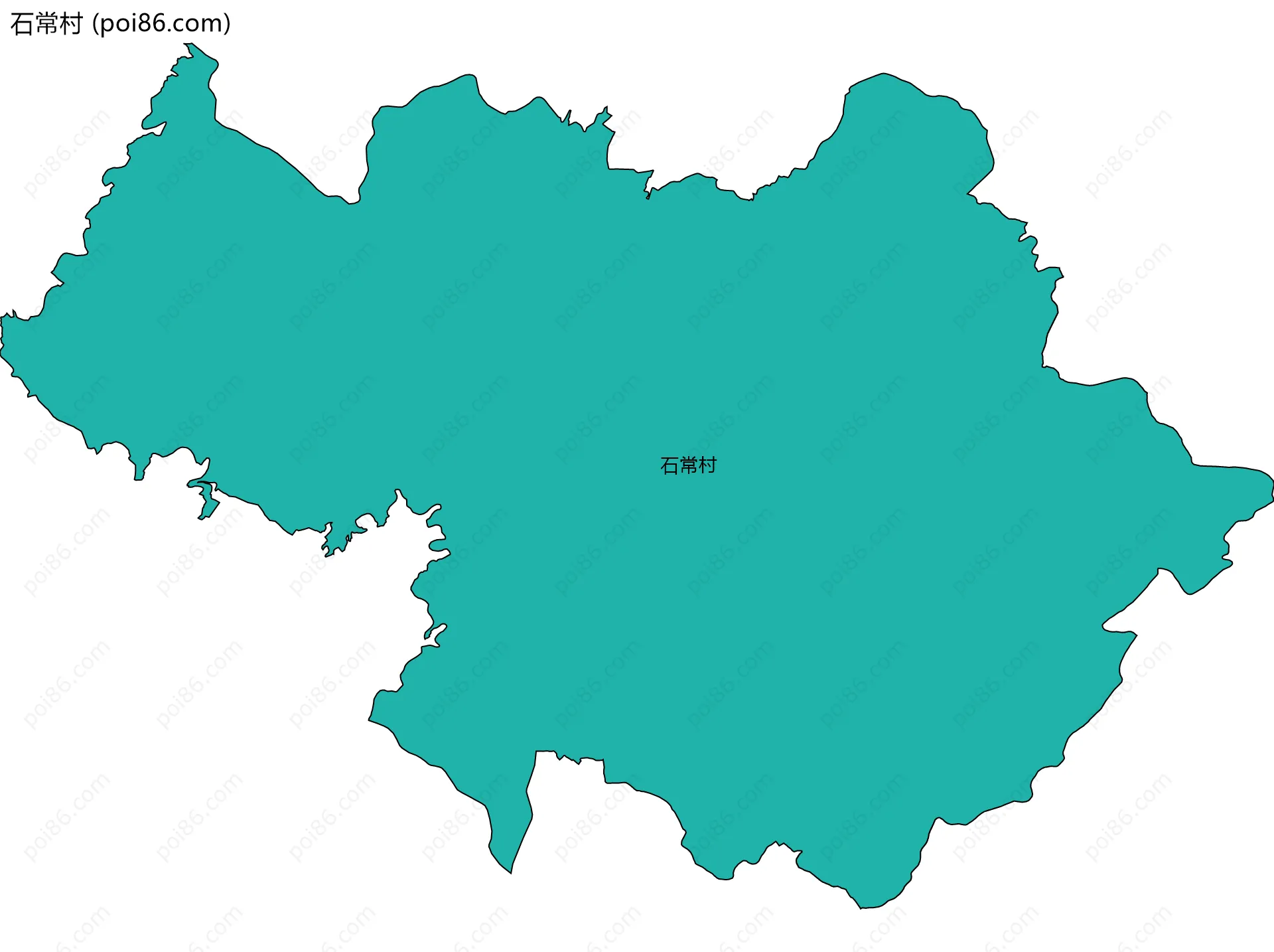 石常村边界地图