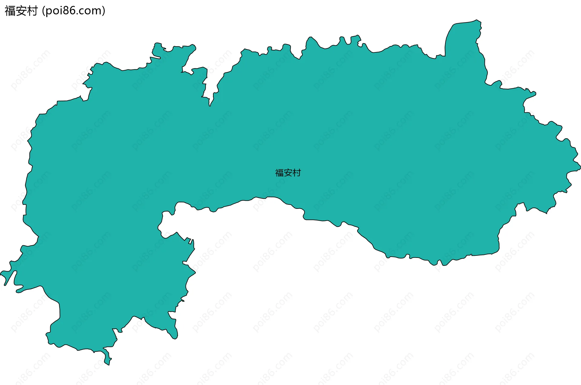 福安村边界地图