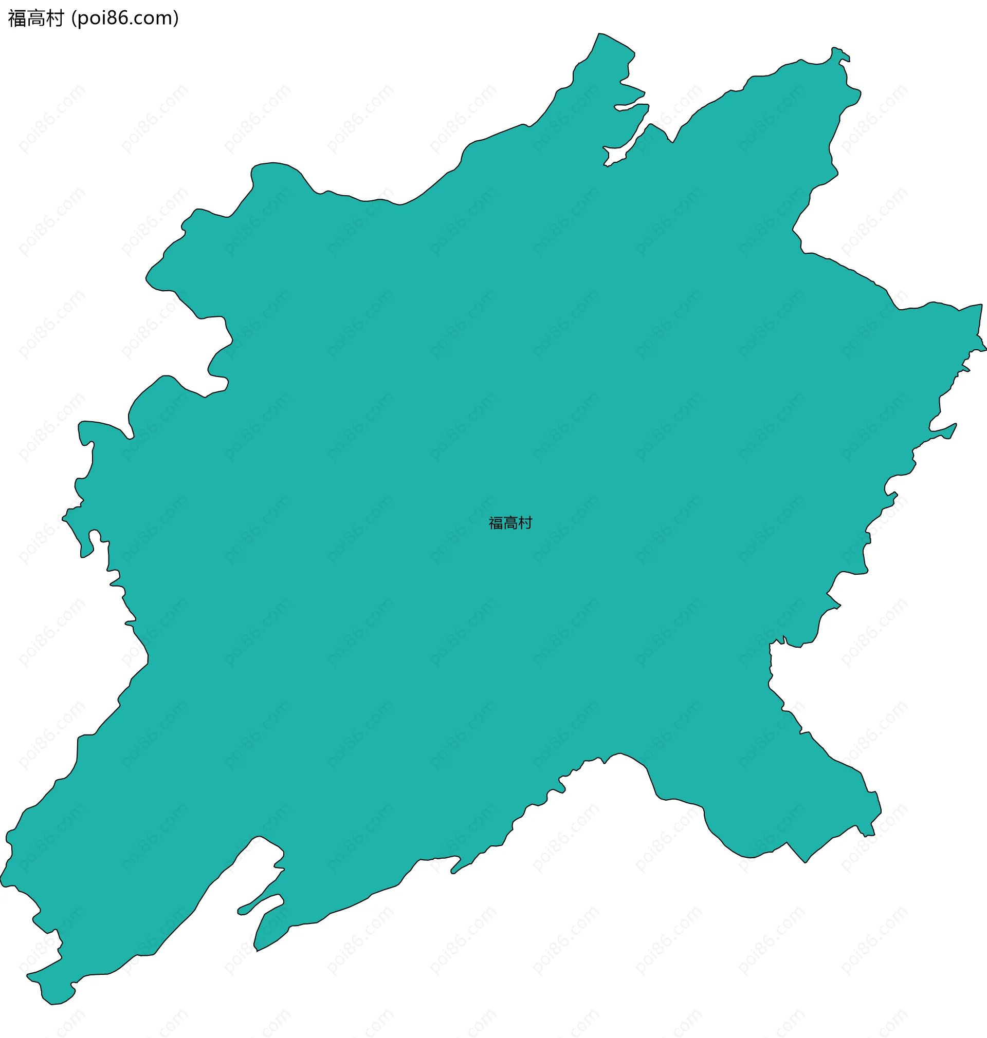 福高村边界地图