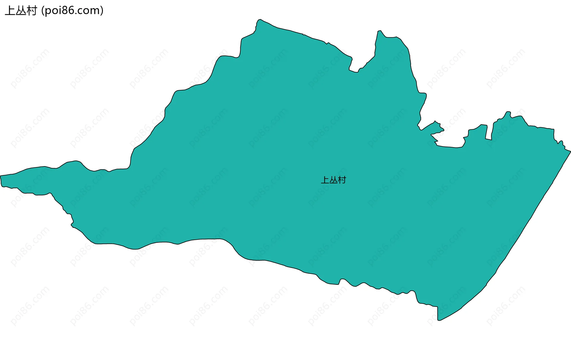 上丛村边界地图