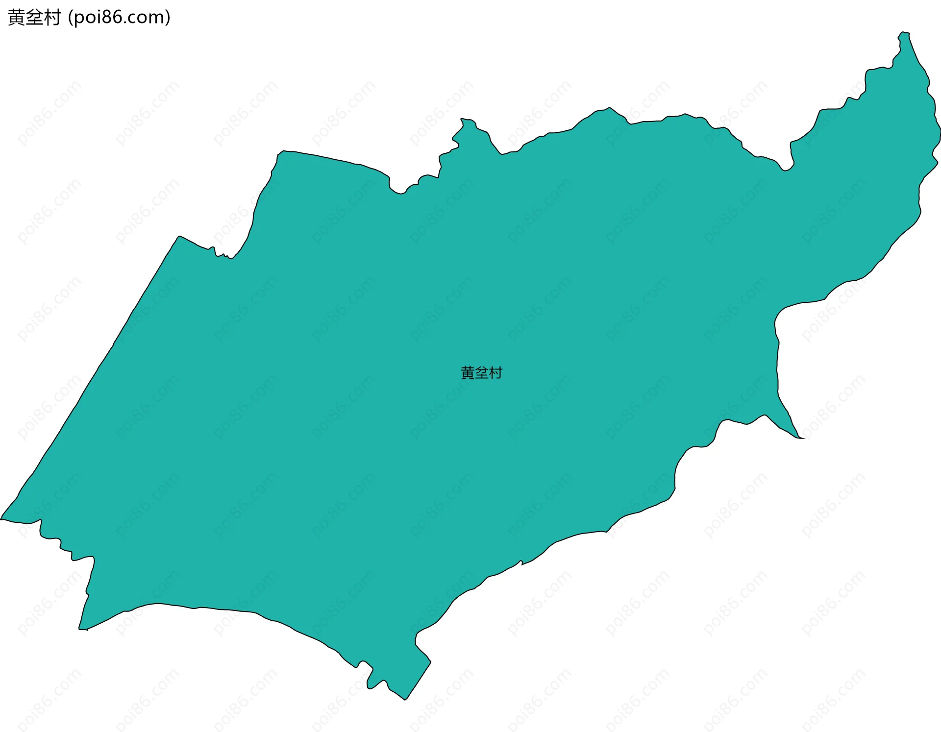 黄坌村边界地图