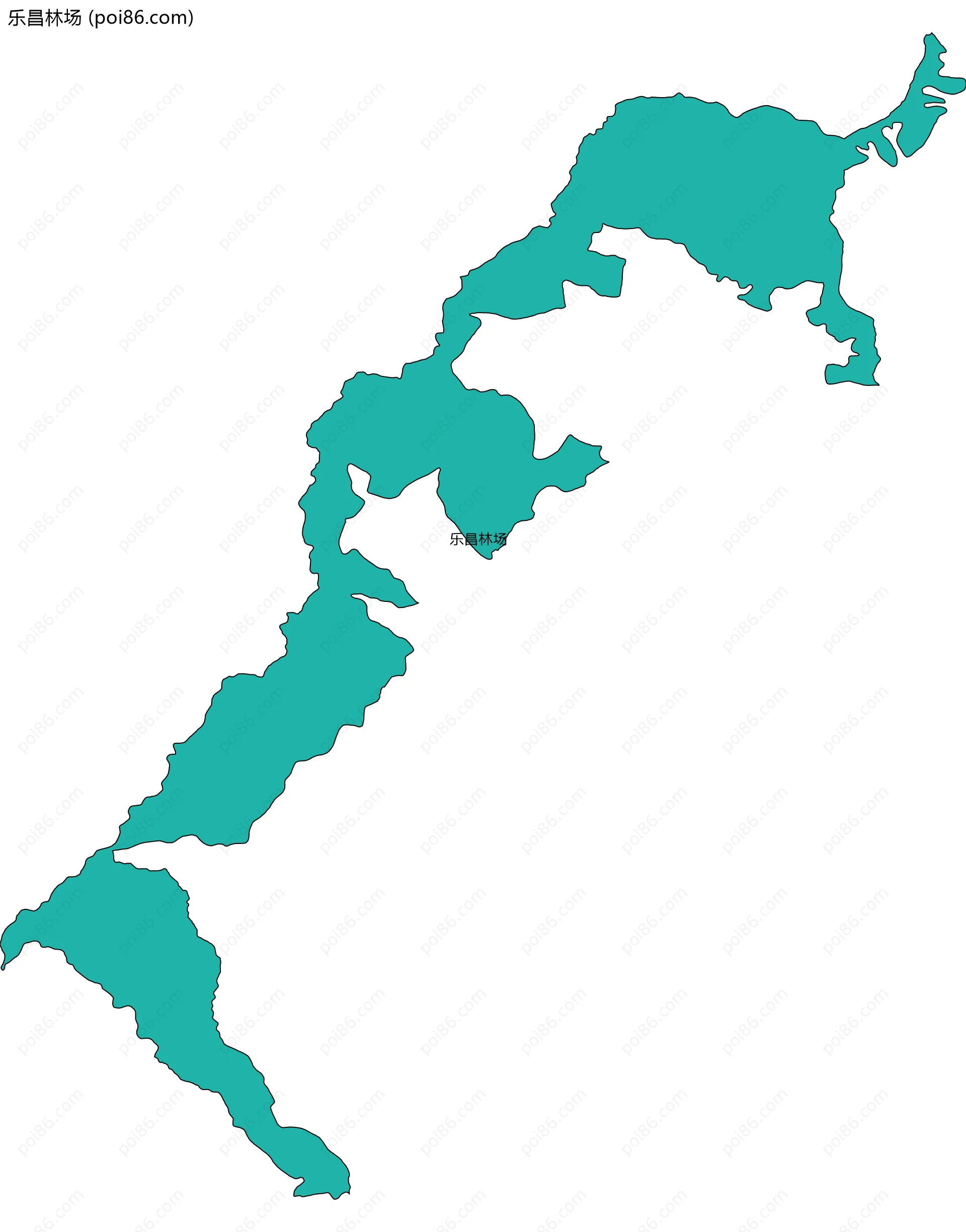 乐昌林场边界地图