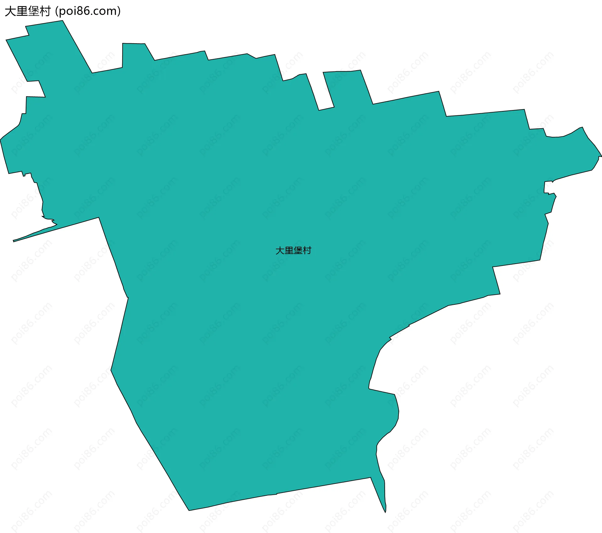 大里堡村边界地图