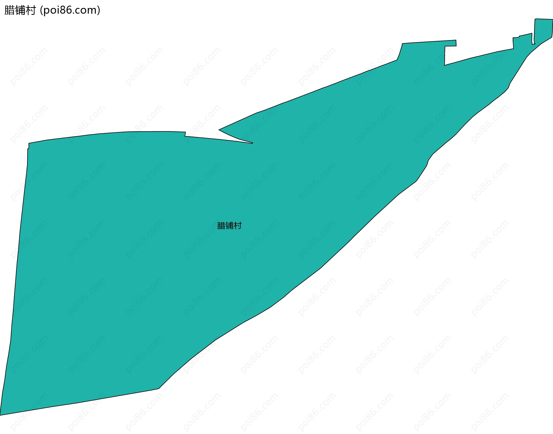 腊铺村边界地图