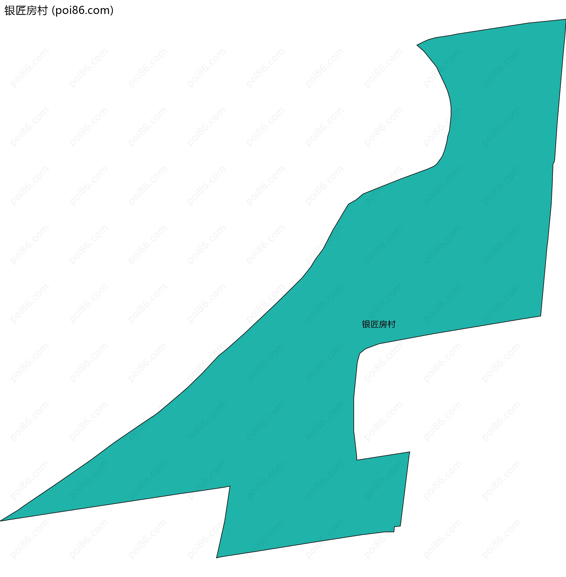 银匠房村边界地图