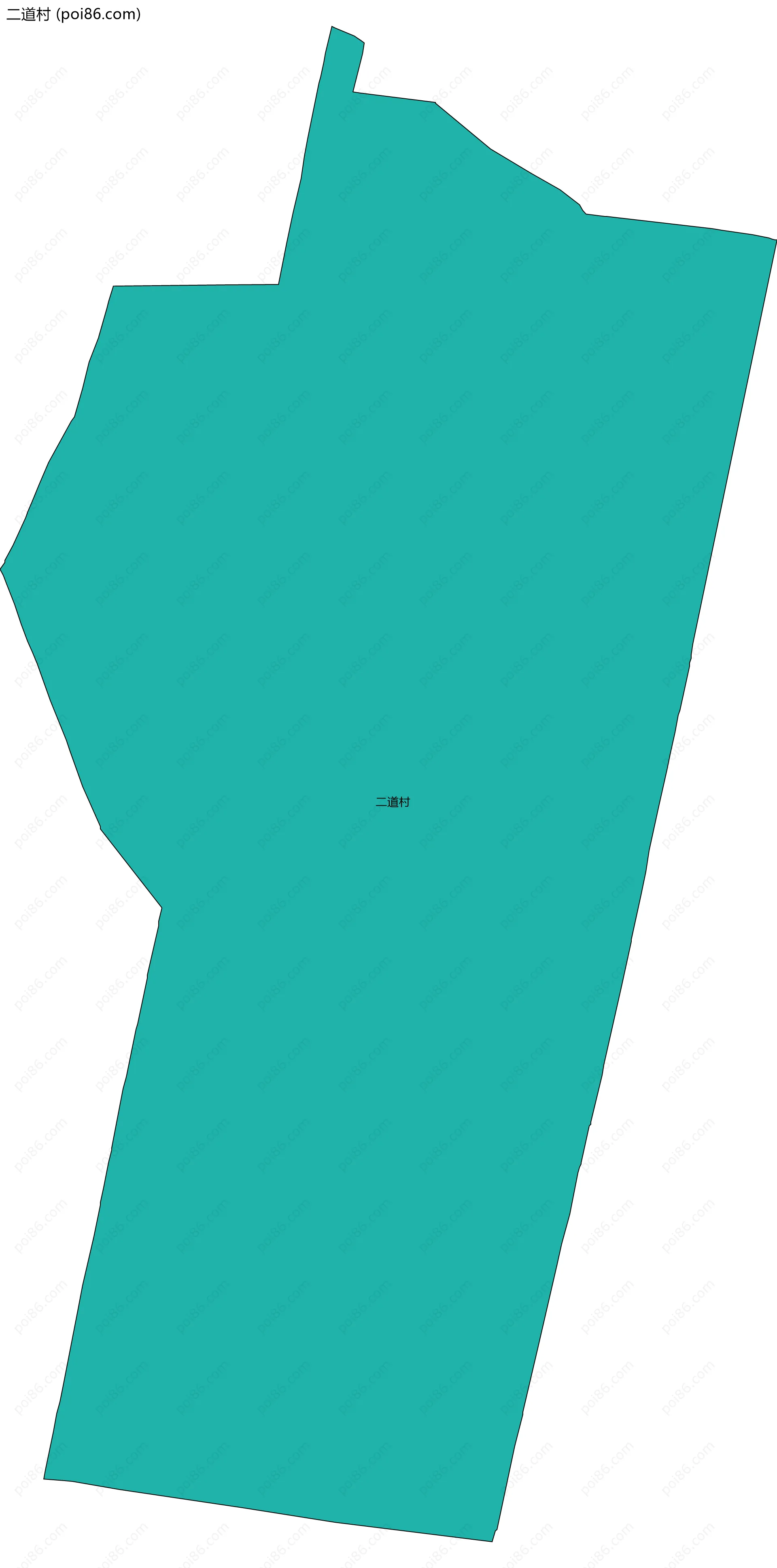 二道村边界地图