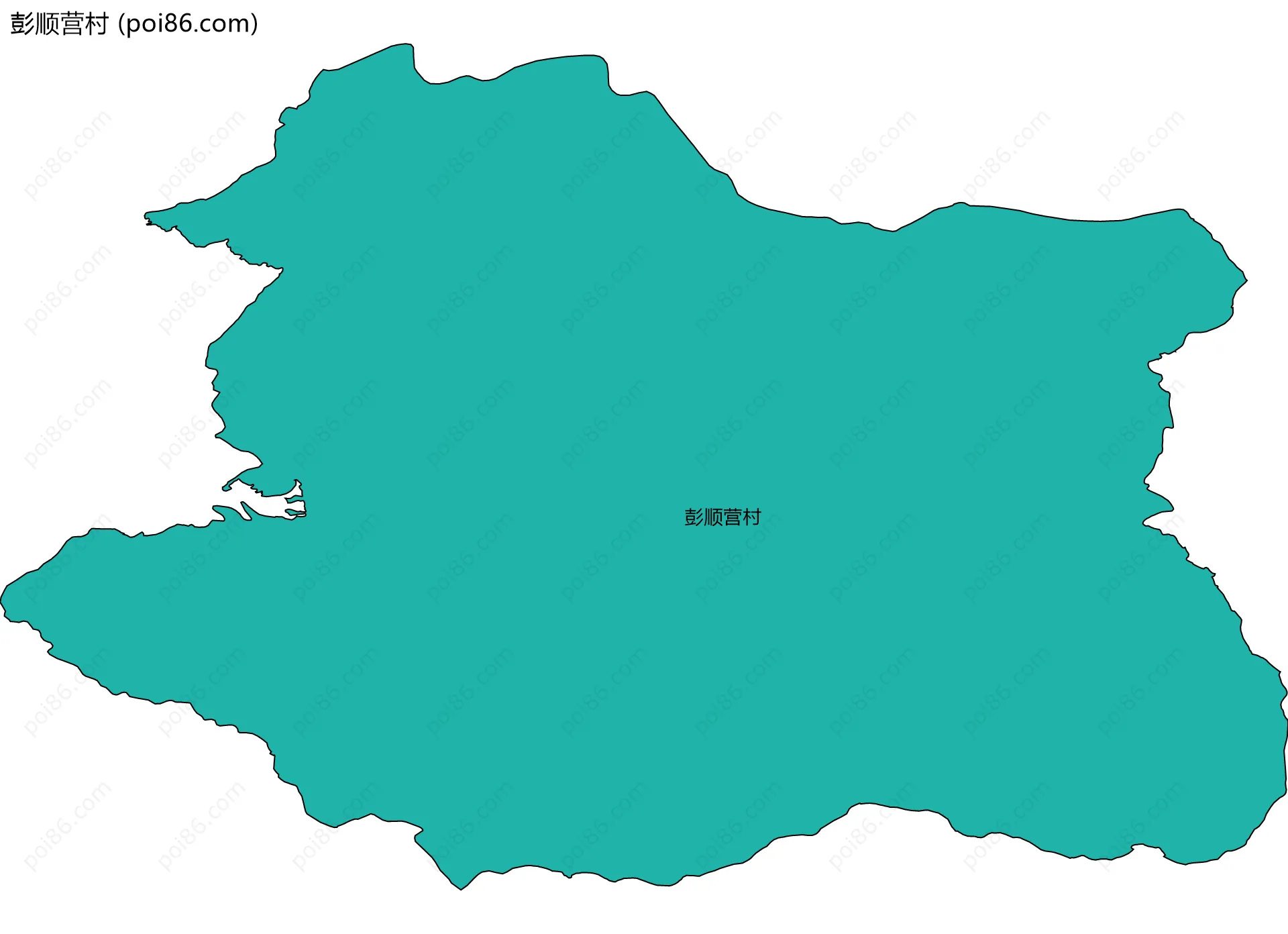 彭顺营村边界地图