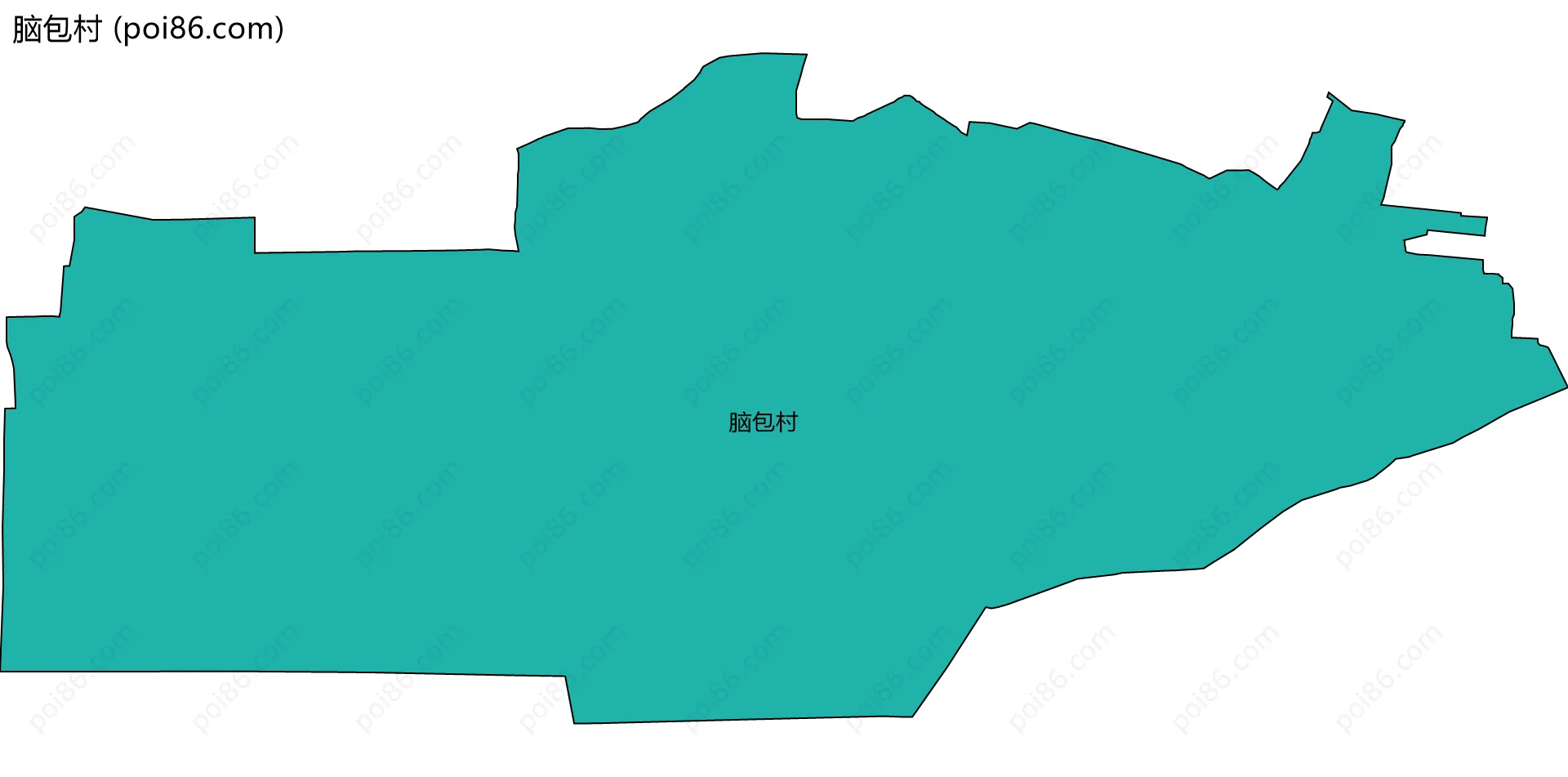 脑包村边界地图
