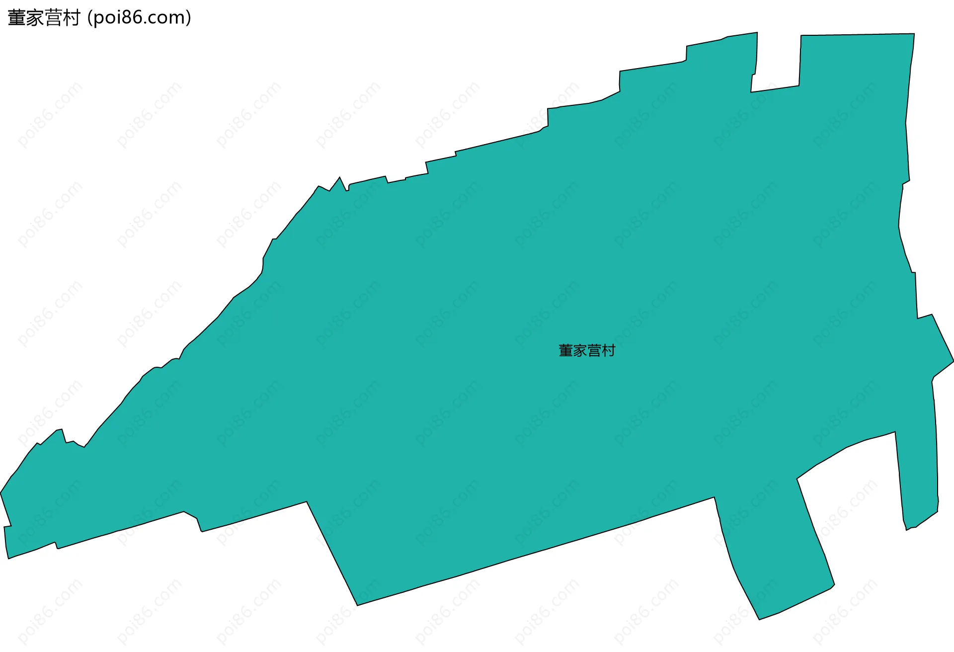 董家营村边界地图