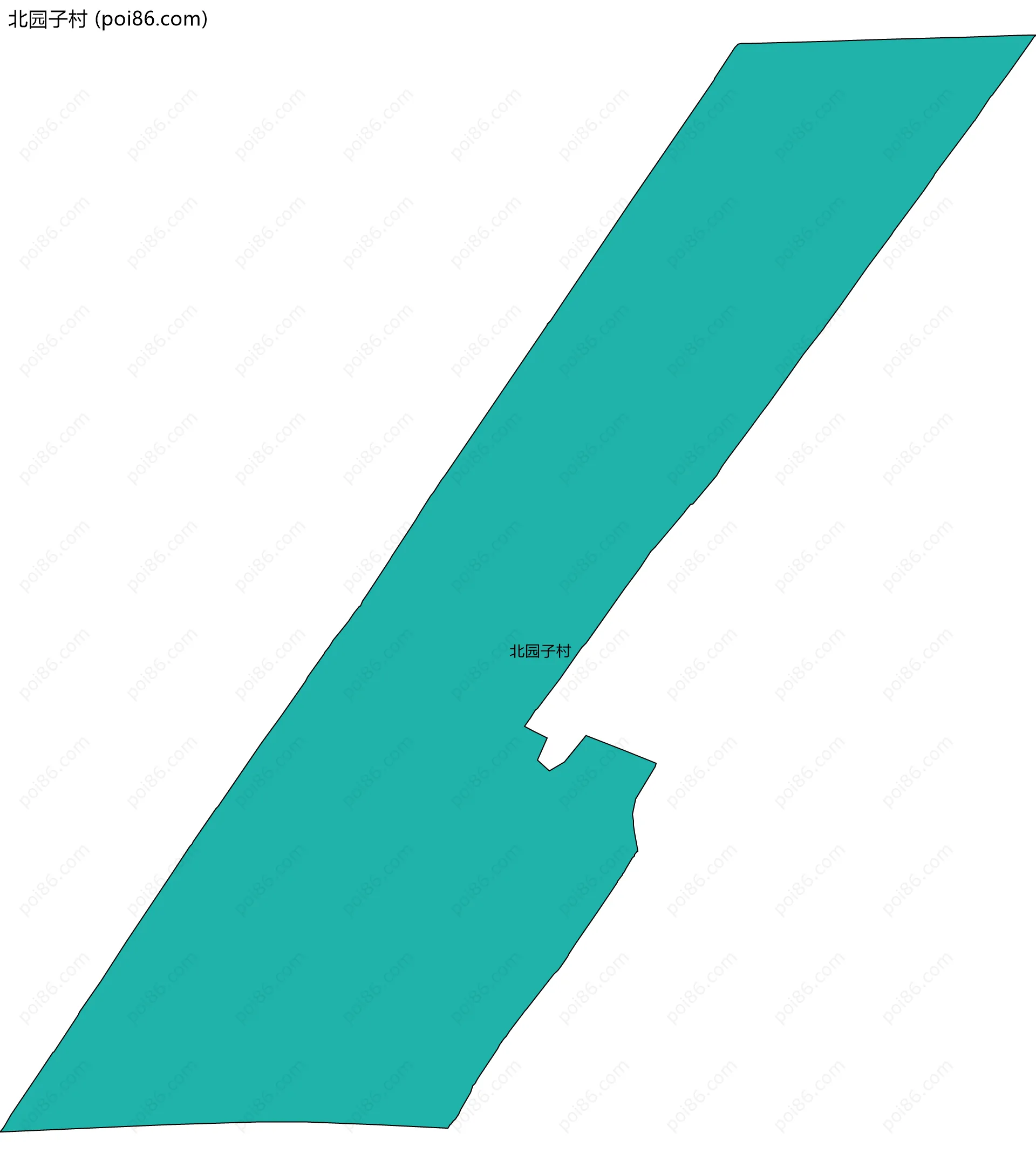 北园子村边界地图