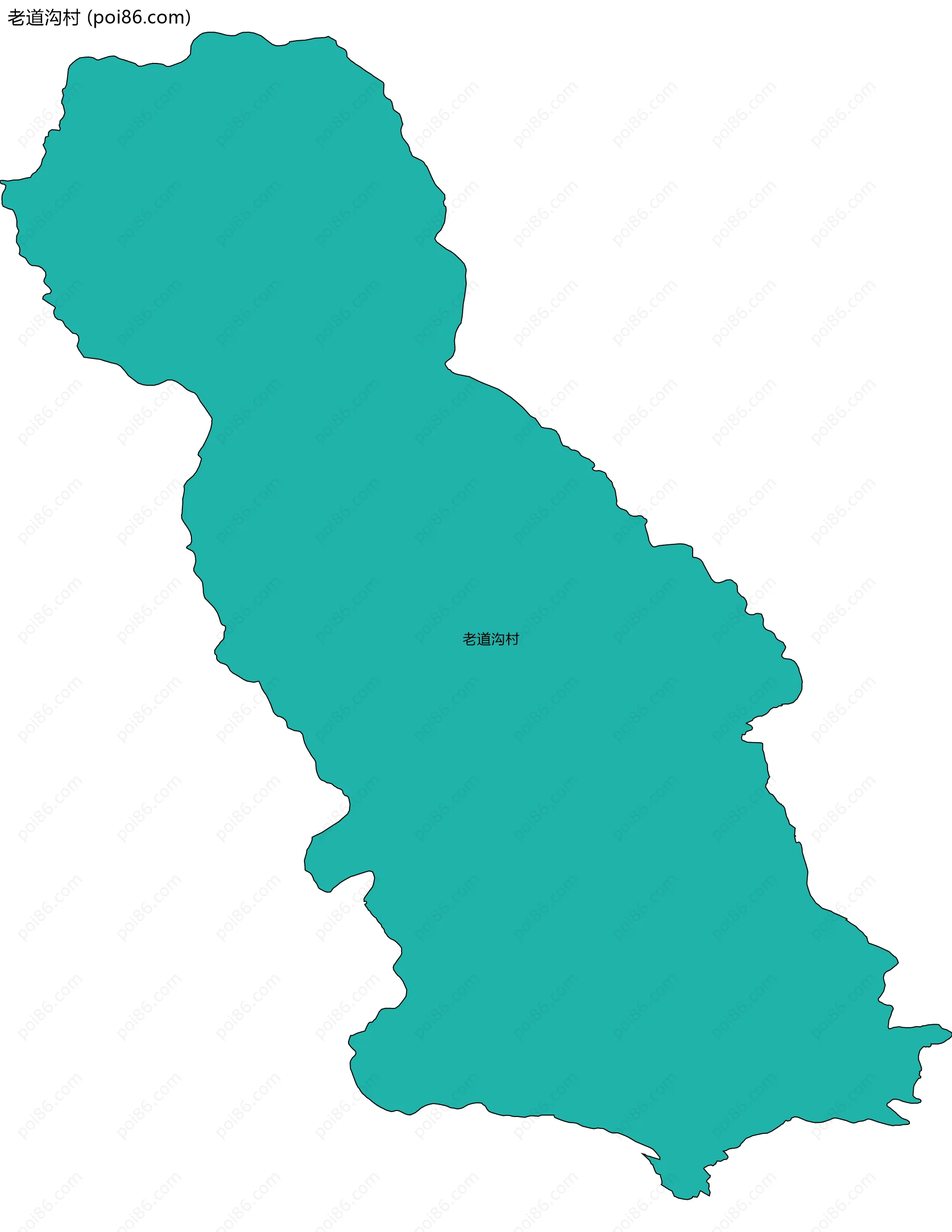 老道沟村边界地图