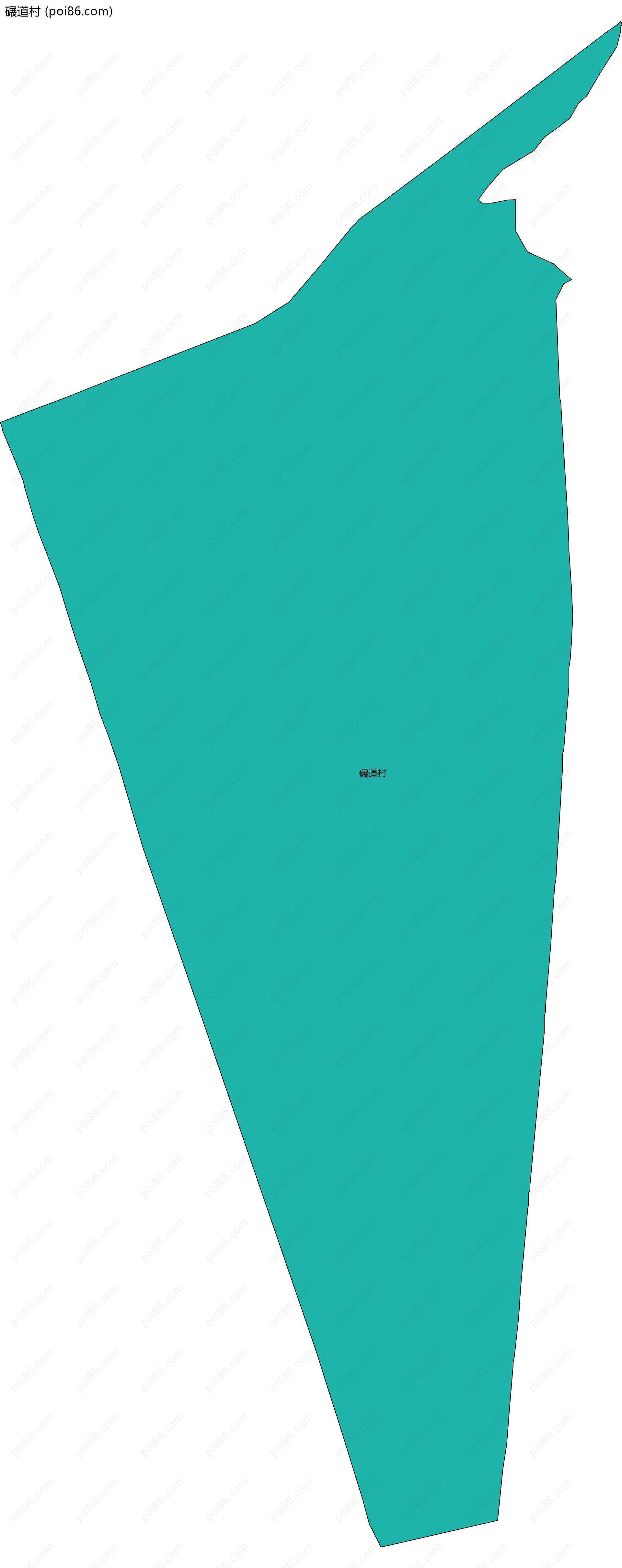 碾道村边界地图