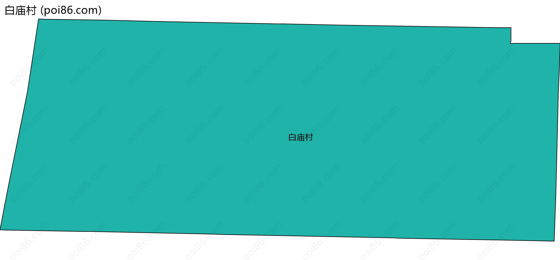 白庙村边界地图
