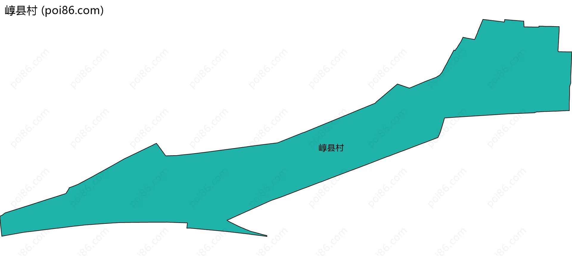 崞县村边界地图