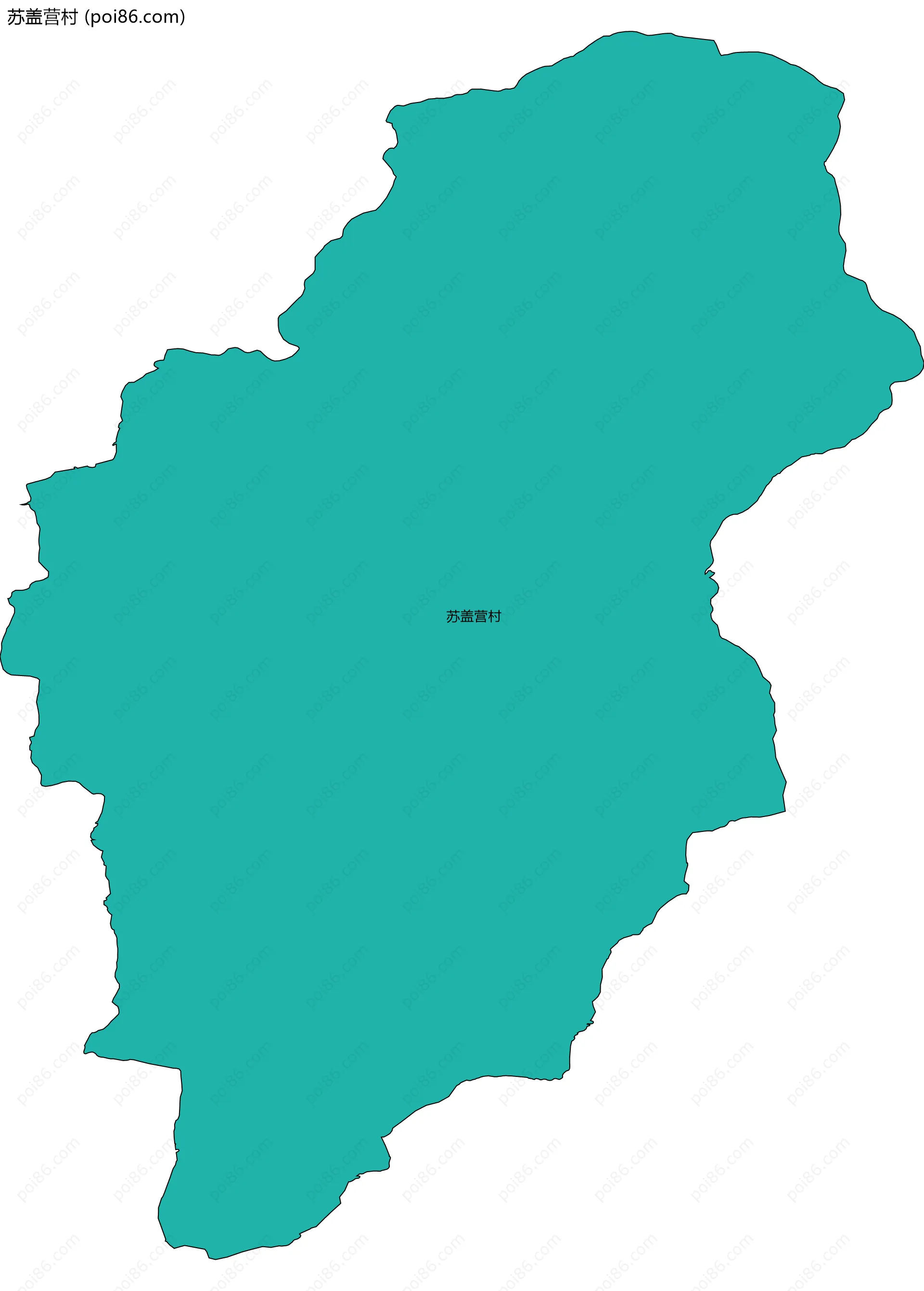 苏盖营村边界地图