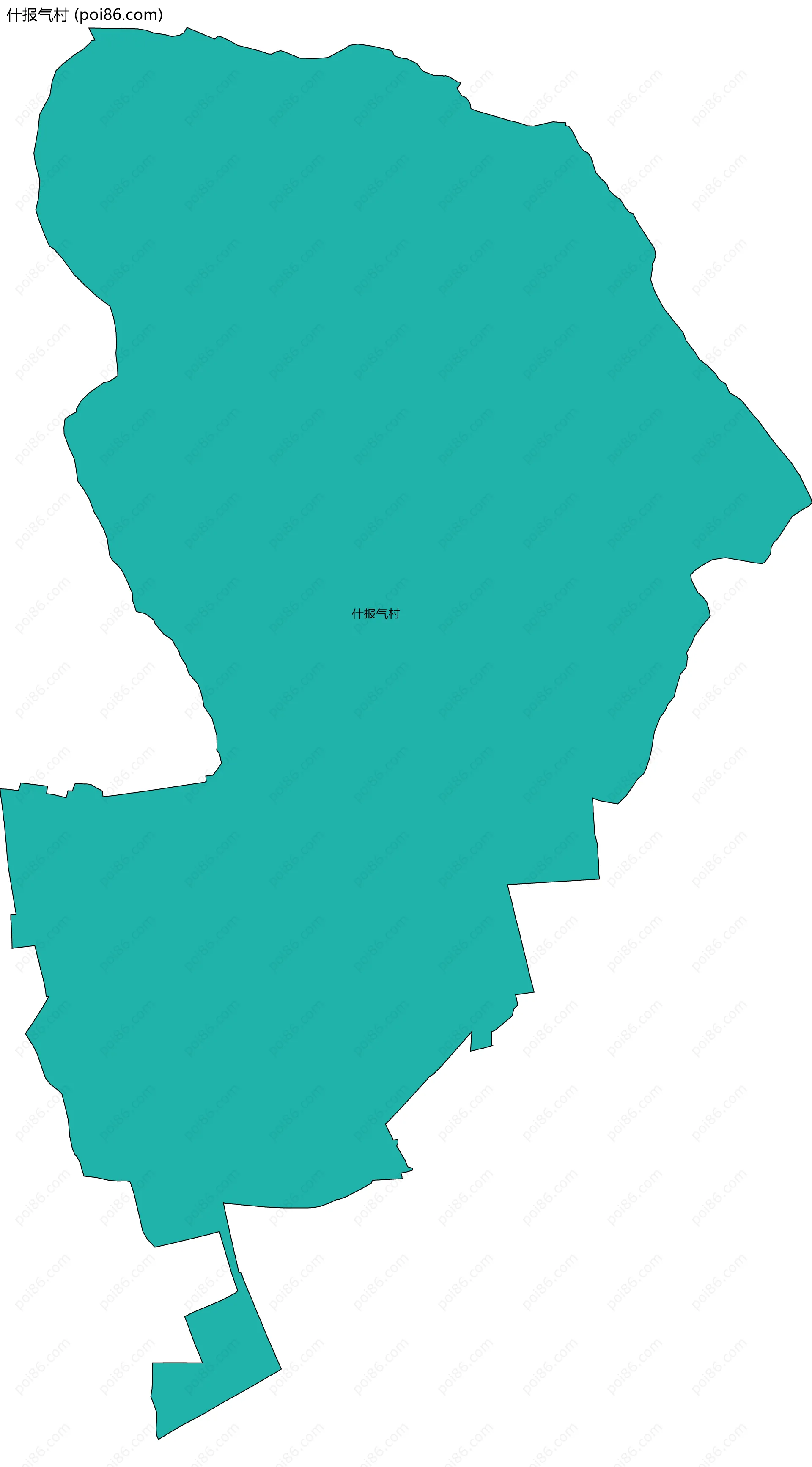 什报气村边界地图