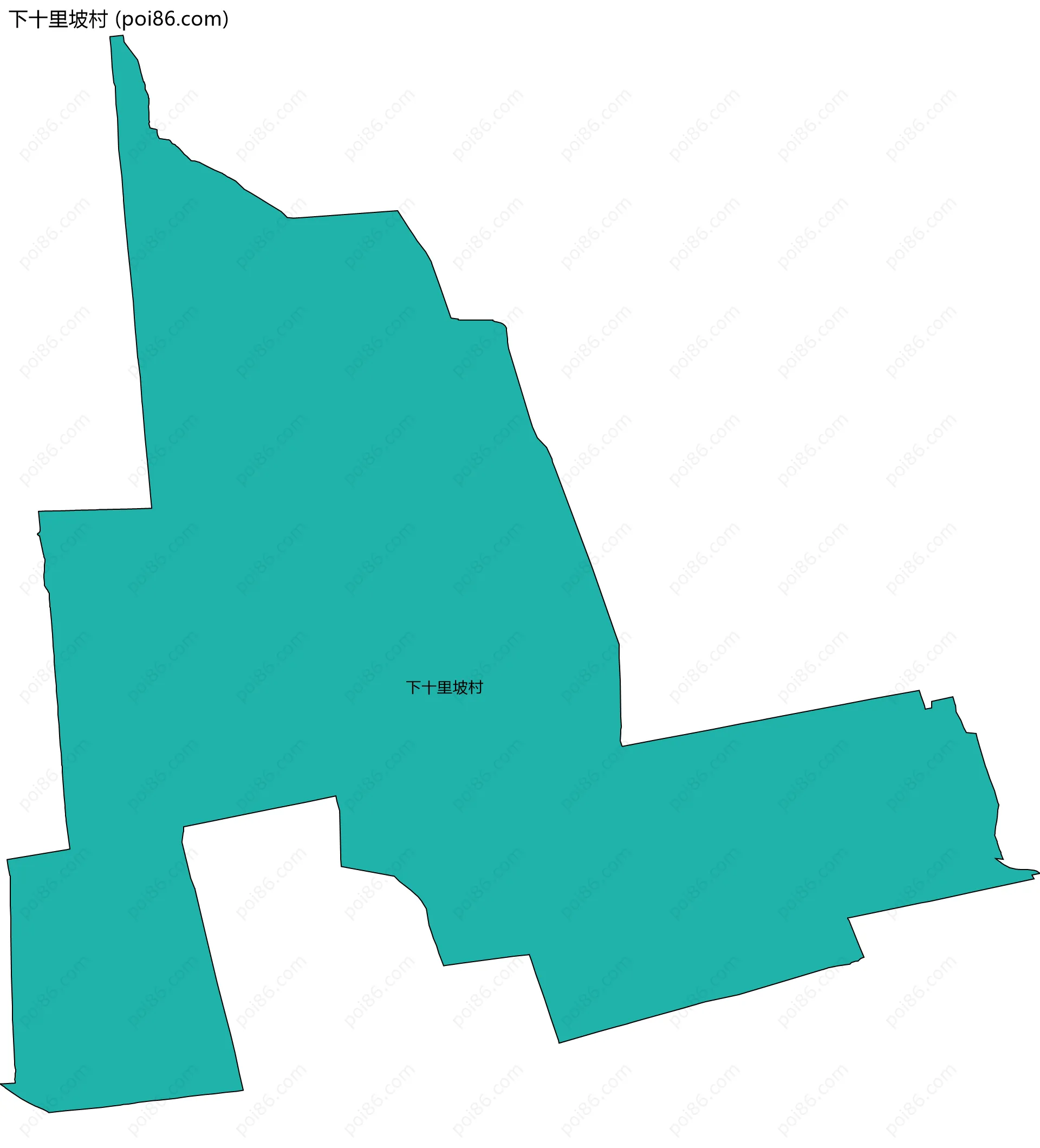 下十里坡村边界地图