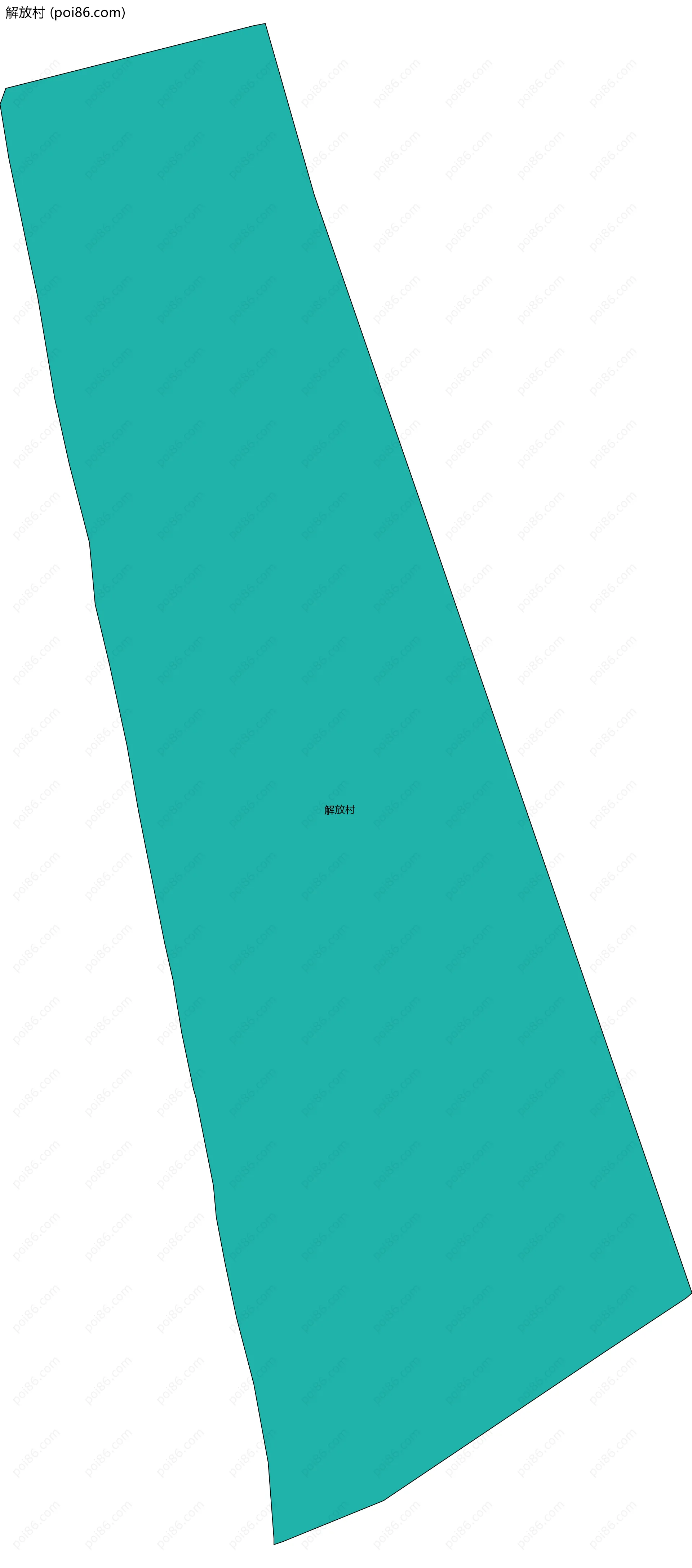 解放村边界地图