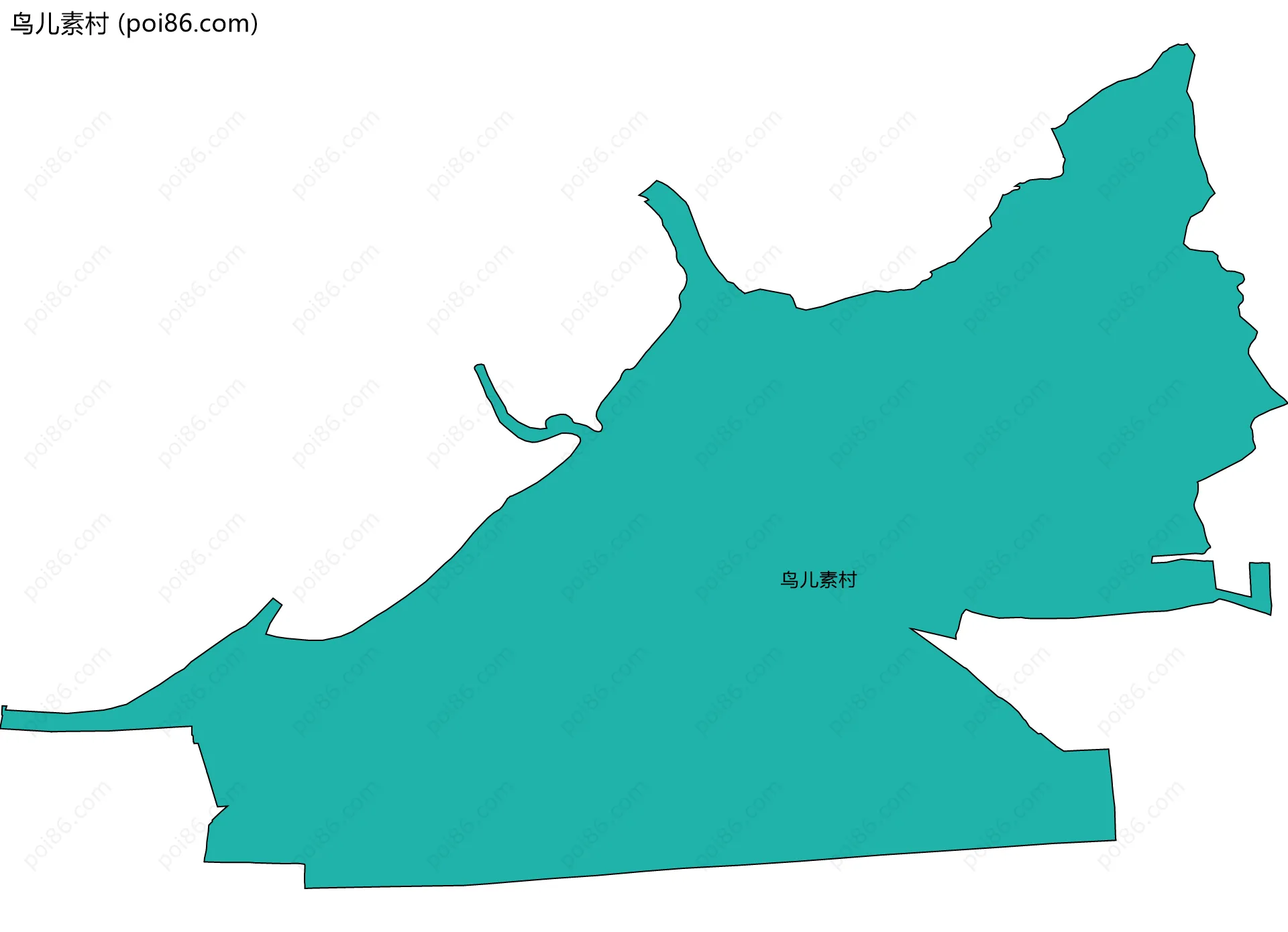 鸟儿素村边界地图
