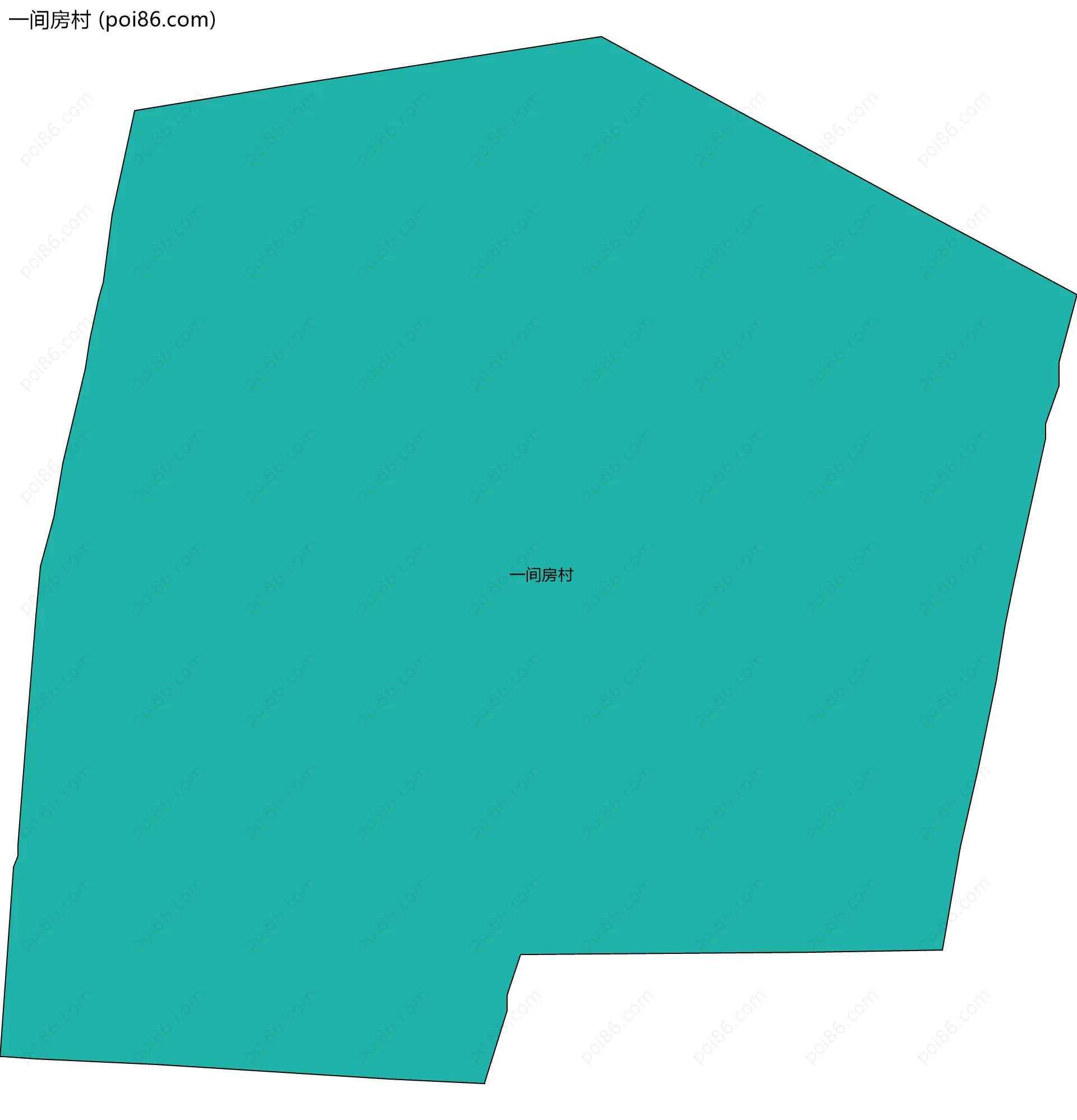 一间房村边界地图