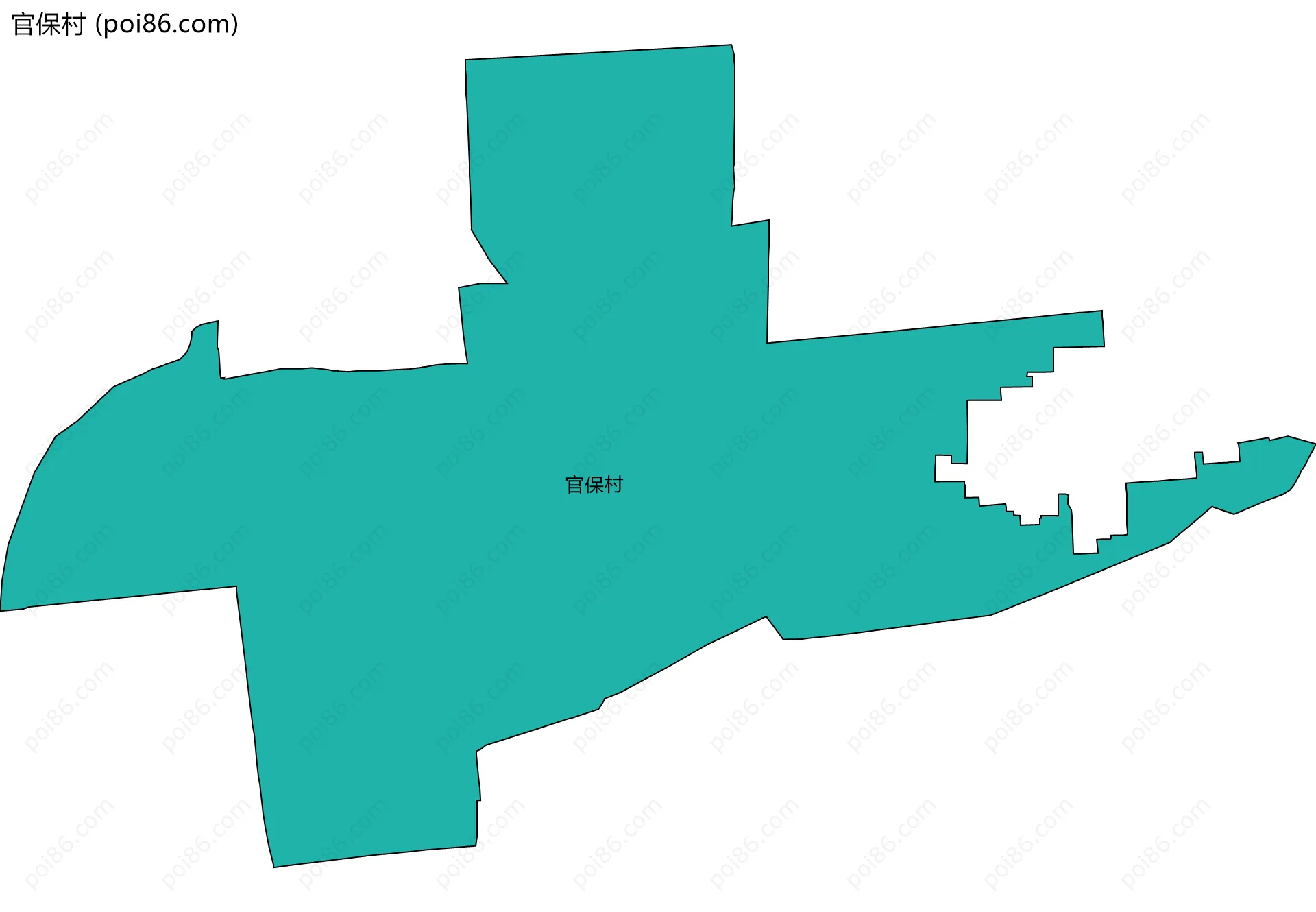 官保村边界地图