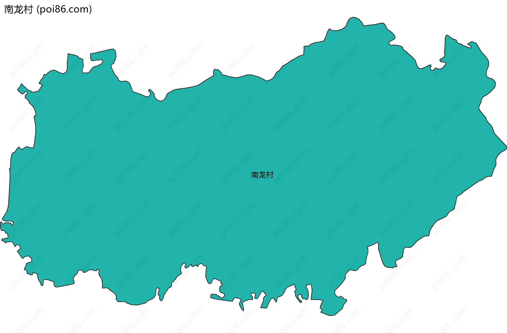 南龙村边界地图