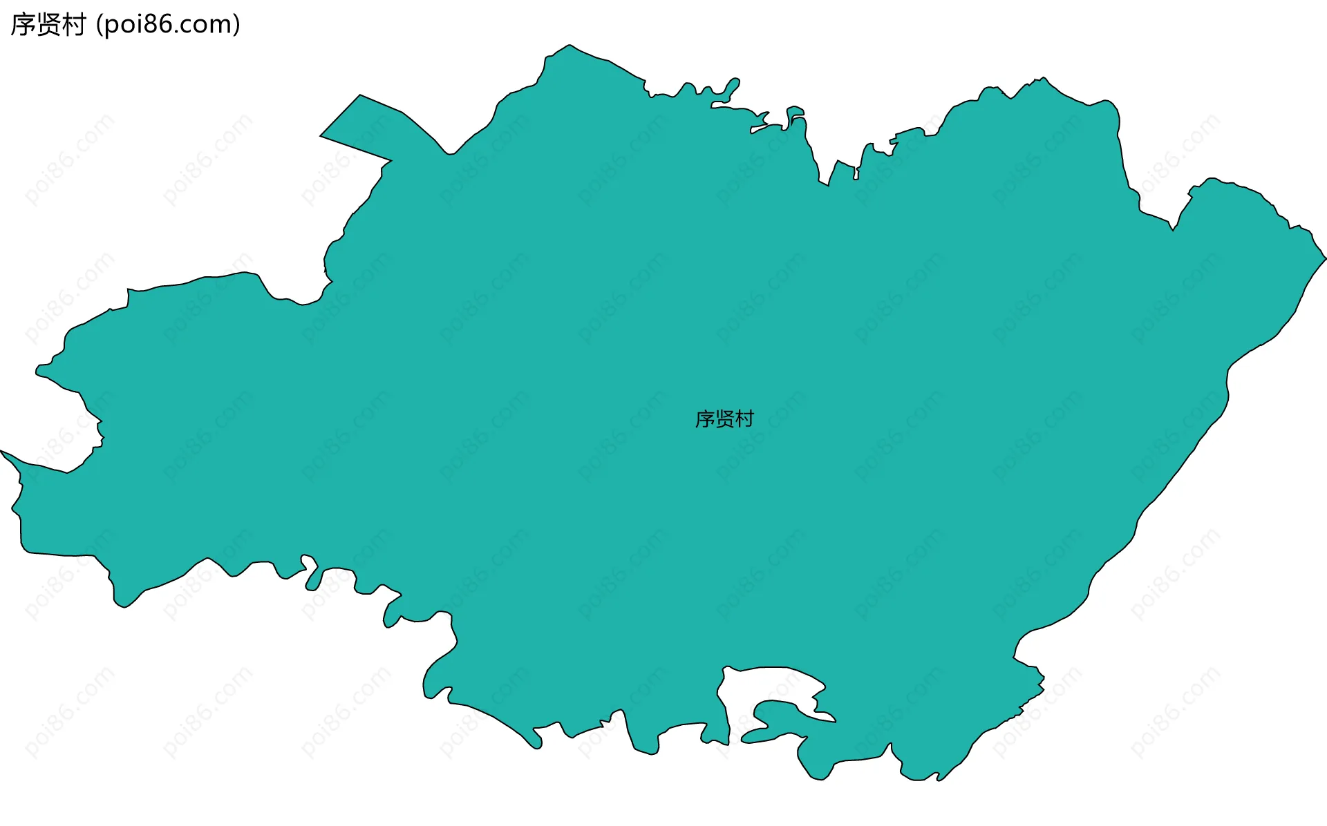 序贤村边界地图