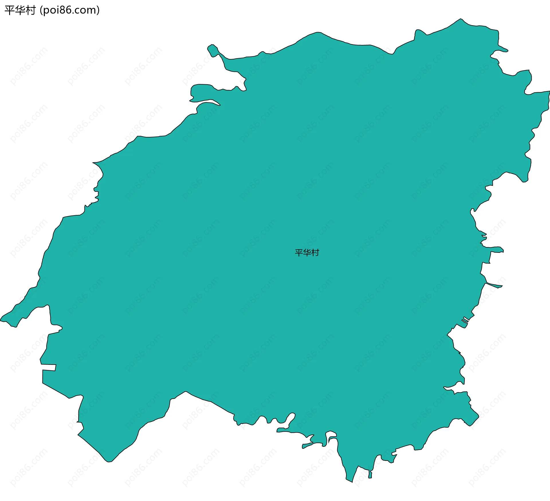 平华村边界地图