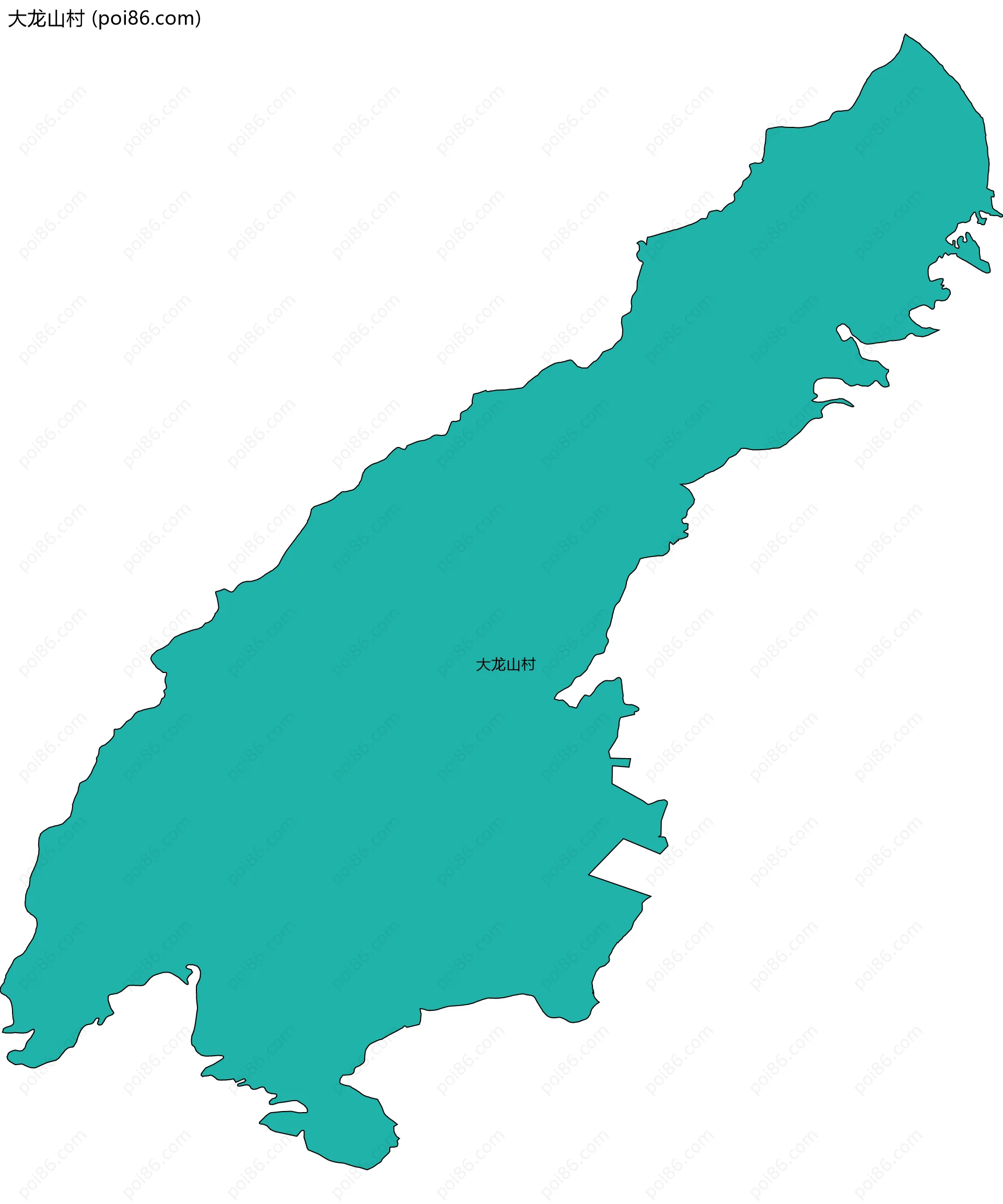 大龙山村边界地图