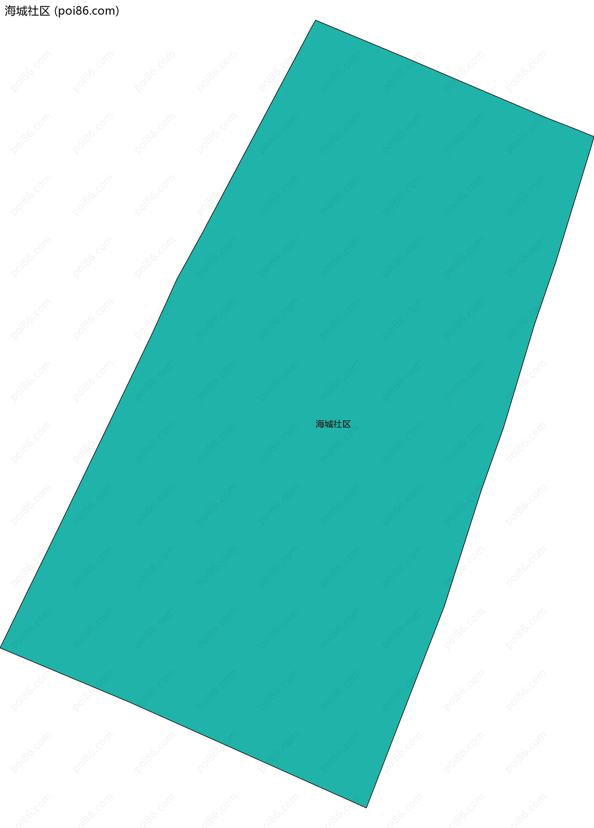 海城社区边界地图