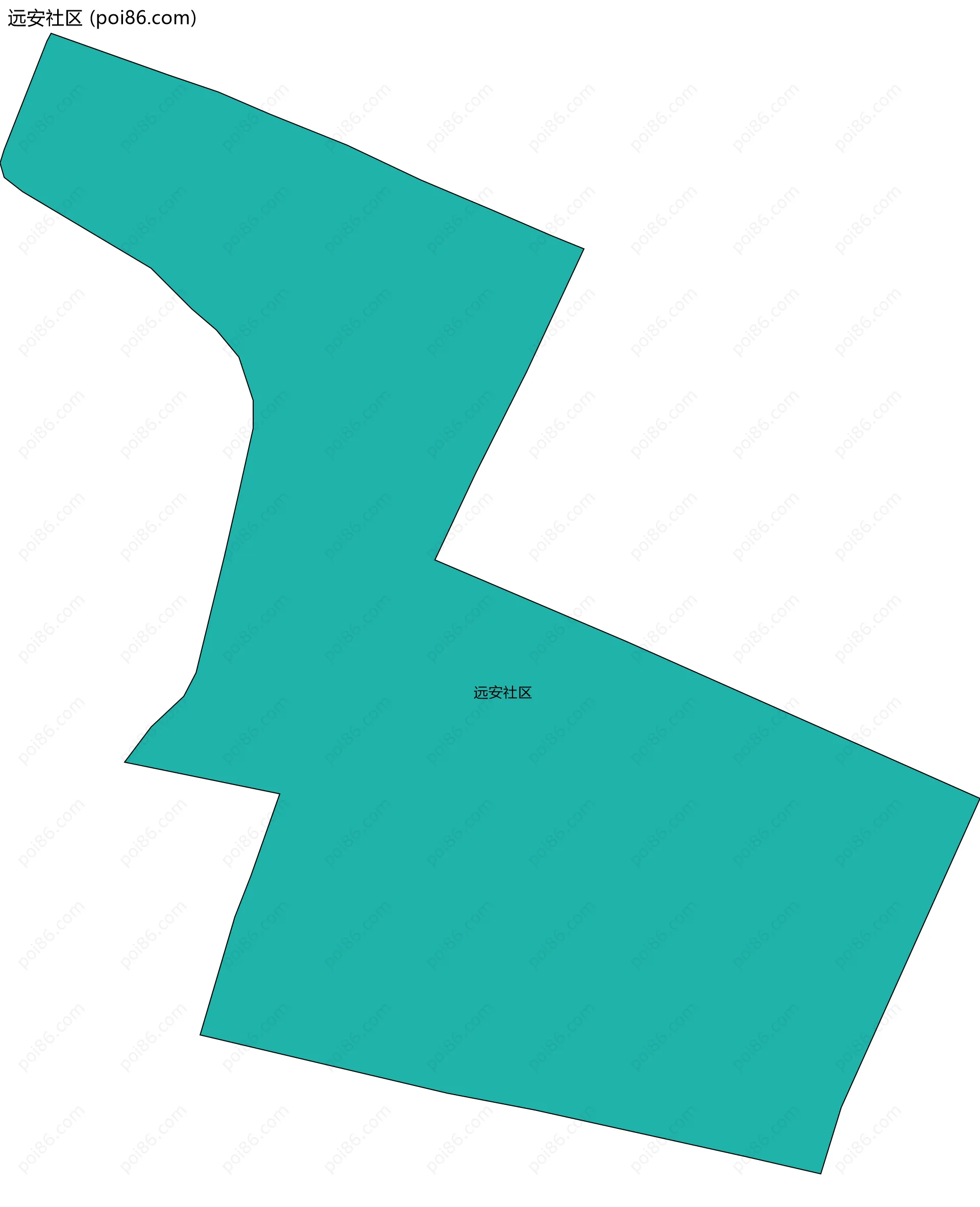 远安社区边界地图