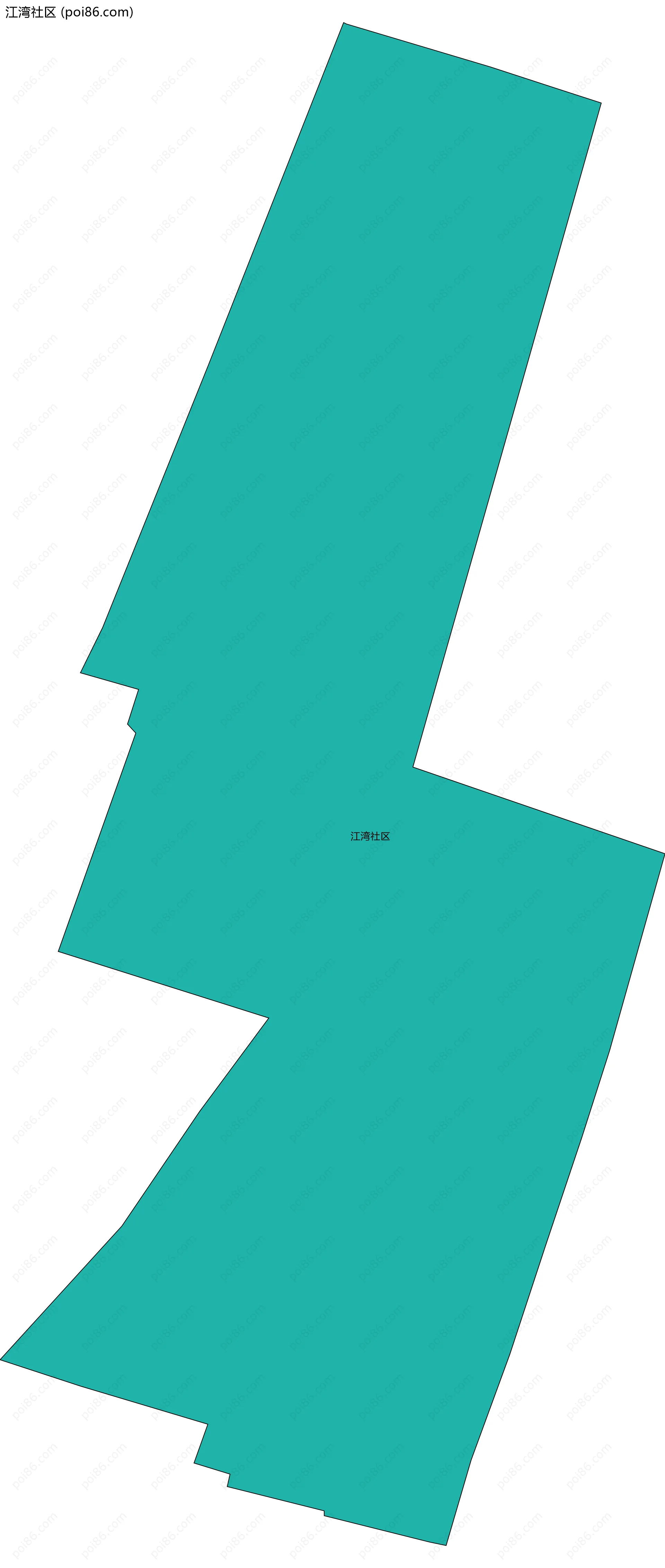 江湾社区边界地图