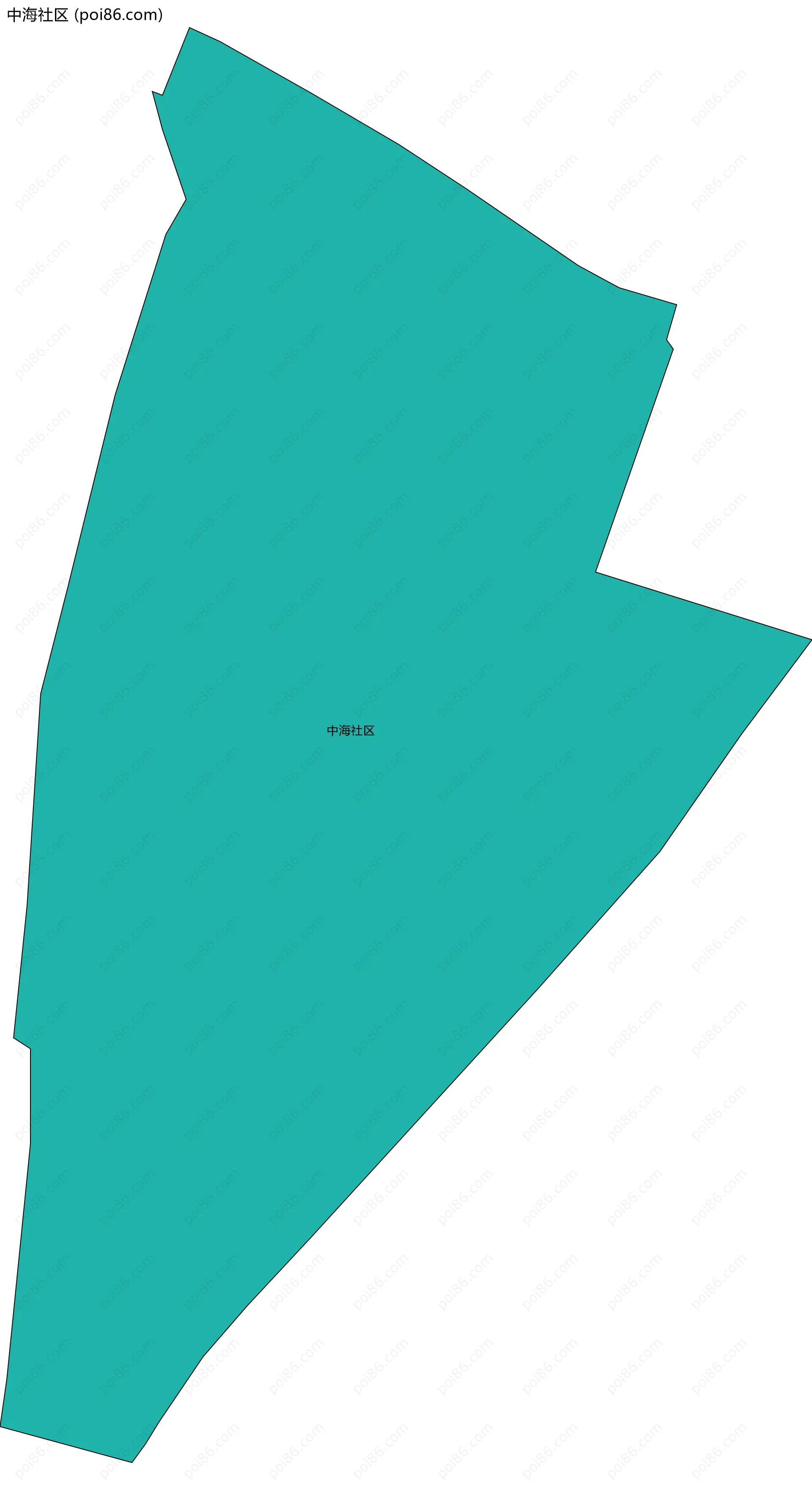 中海社区边界地图