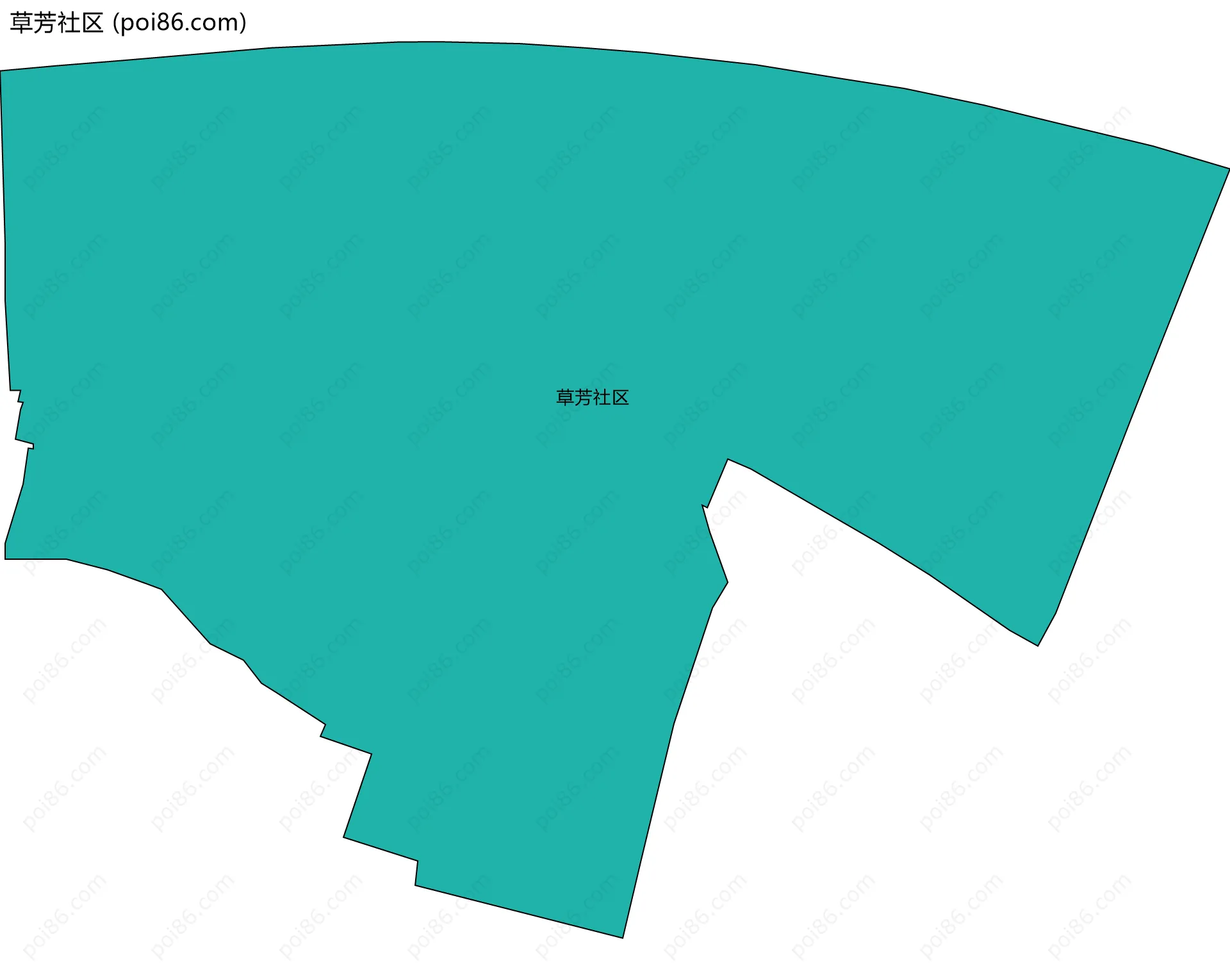 草芳社区边界地图