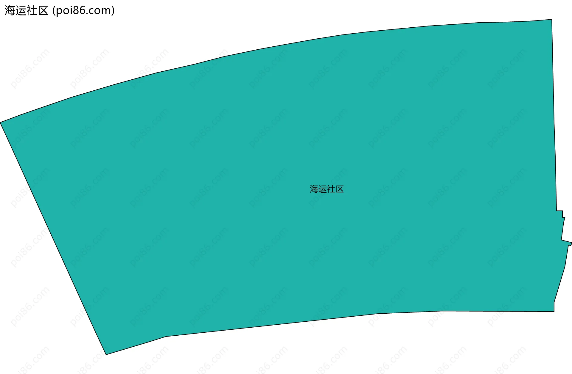 海运社区边界地图
