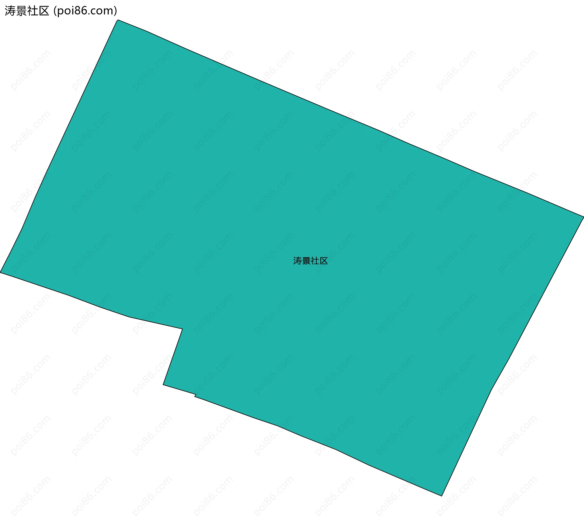 涛景社区边界地图