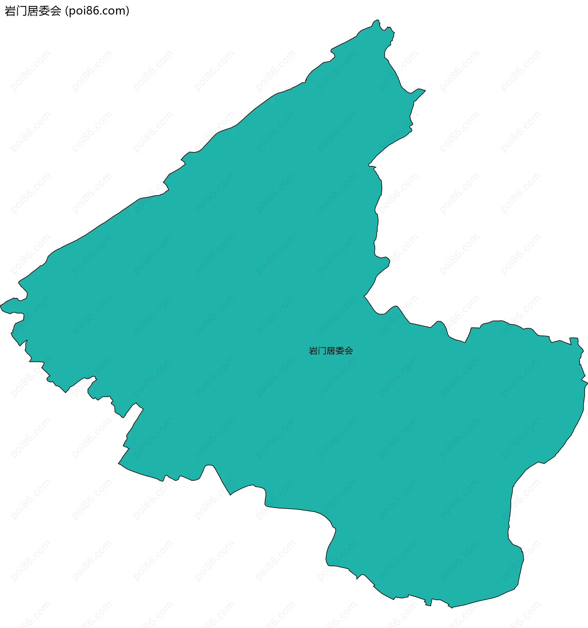 岩门居委会边界地图