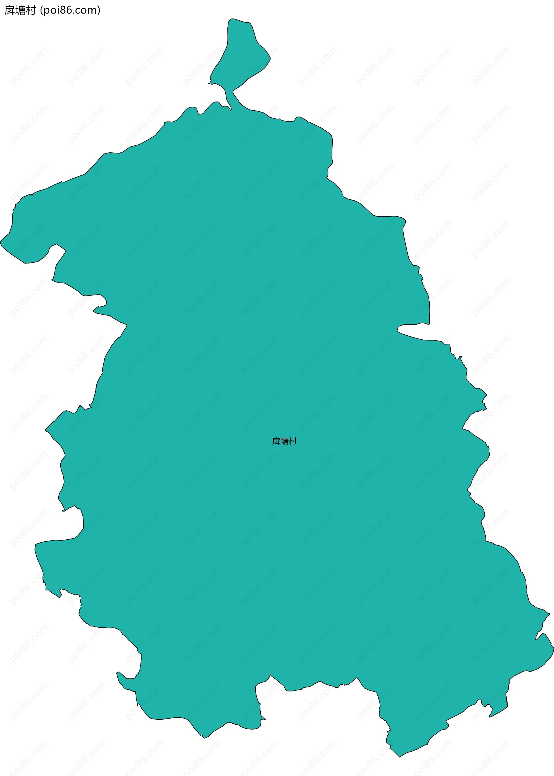 戽塘村边界地图