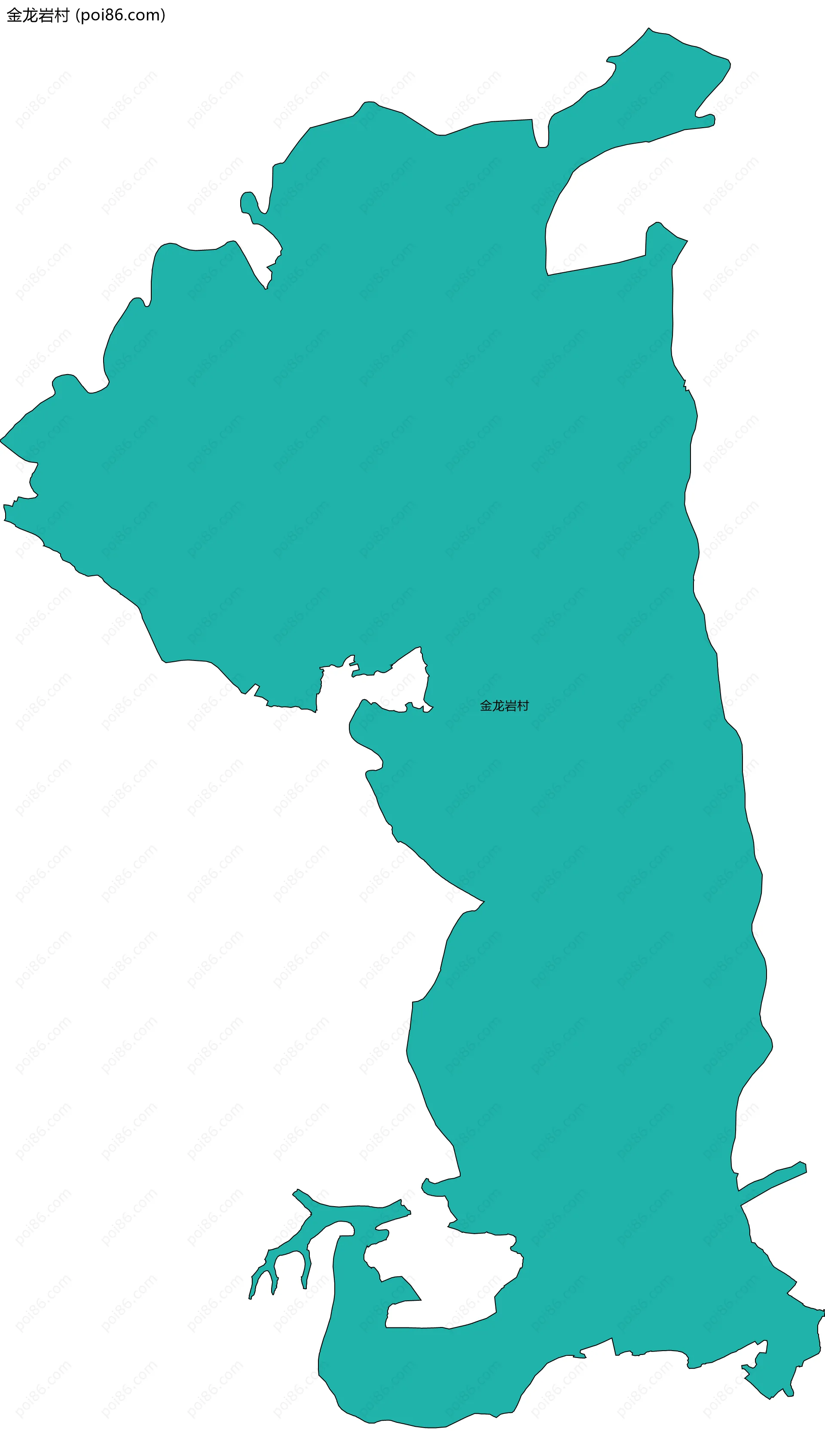 金龙岩村边界地图