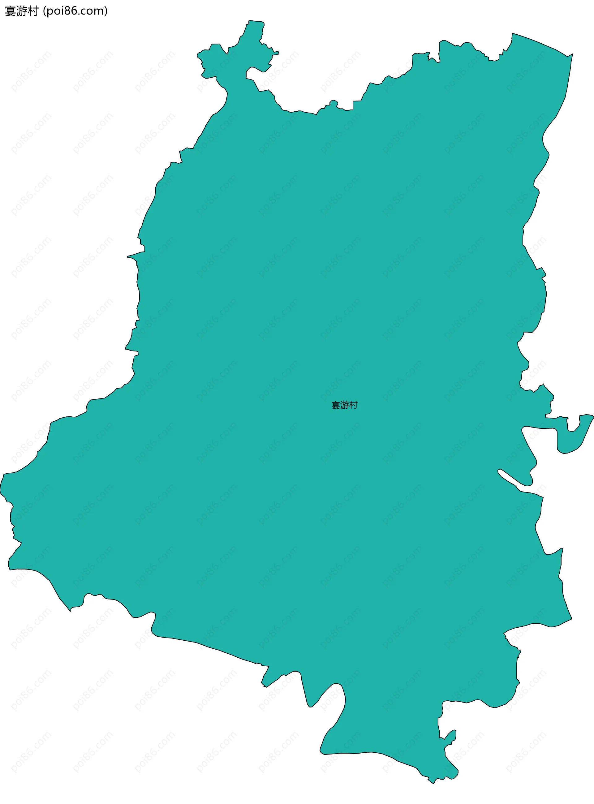 宴游村边界地图