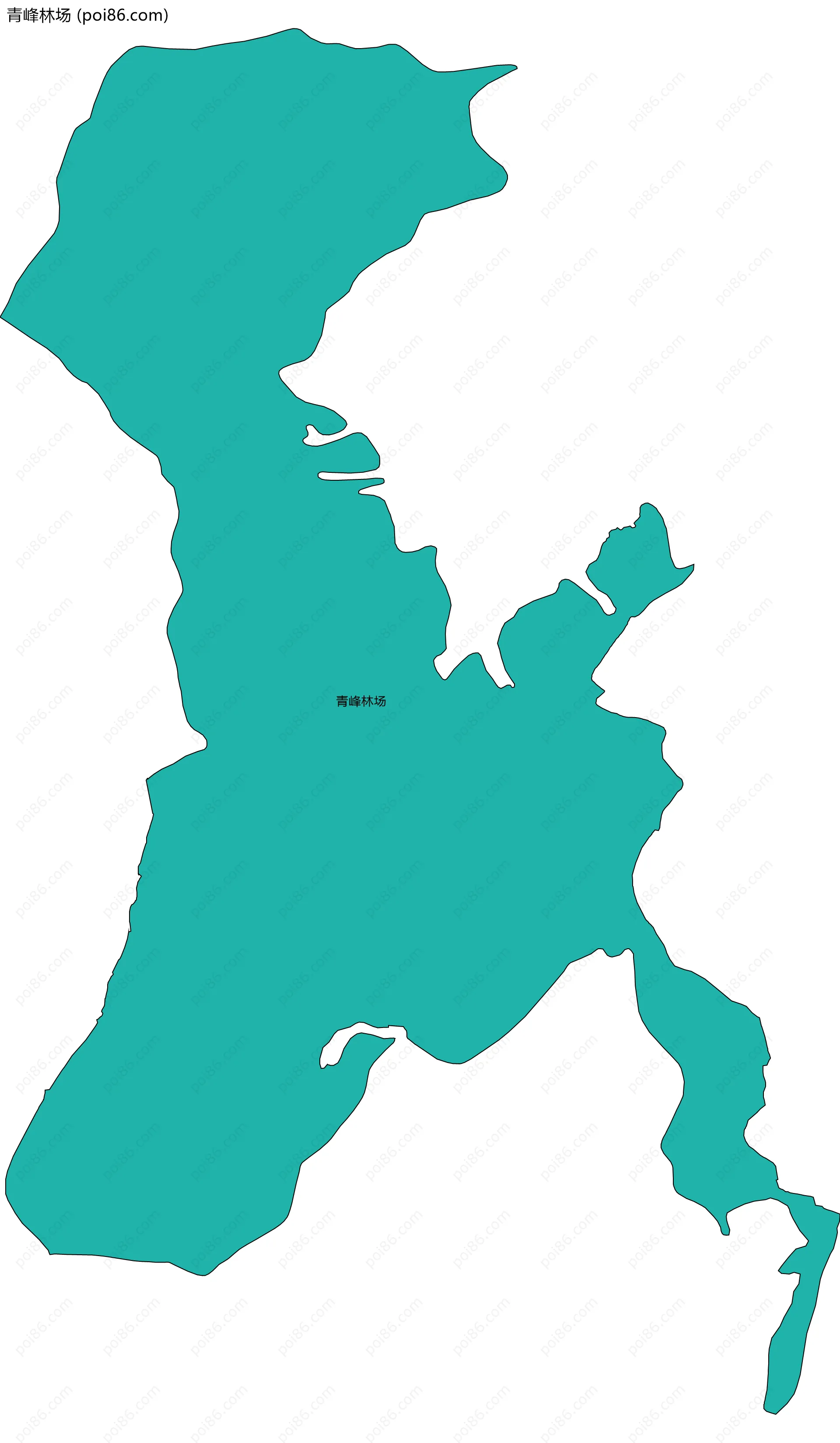 青峰林场边界地图